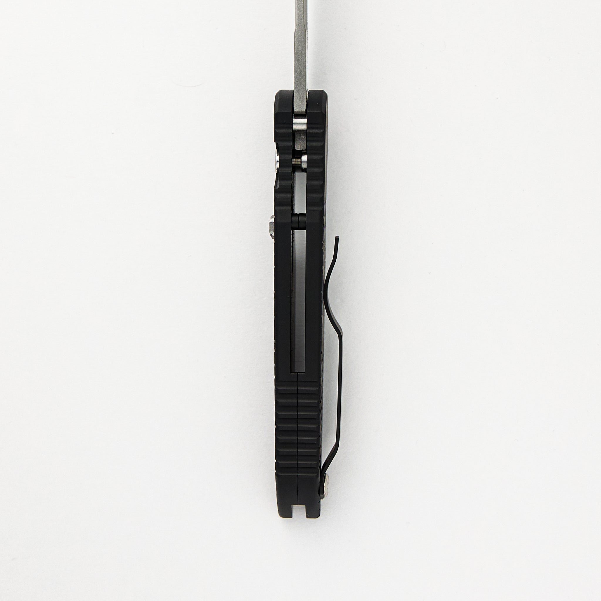 TR-3 - Blade Show ATL 2024 - Black Handle W/ Steel Safety, Gold Lip Pearl Button, Stonewash/Satin Blade, Limited Edition