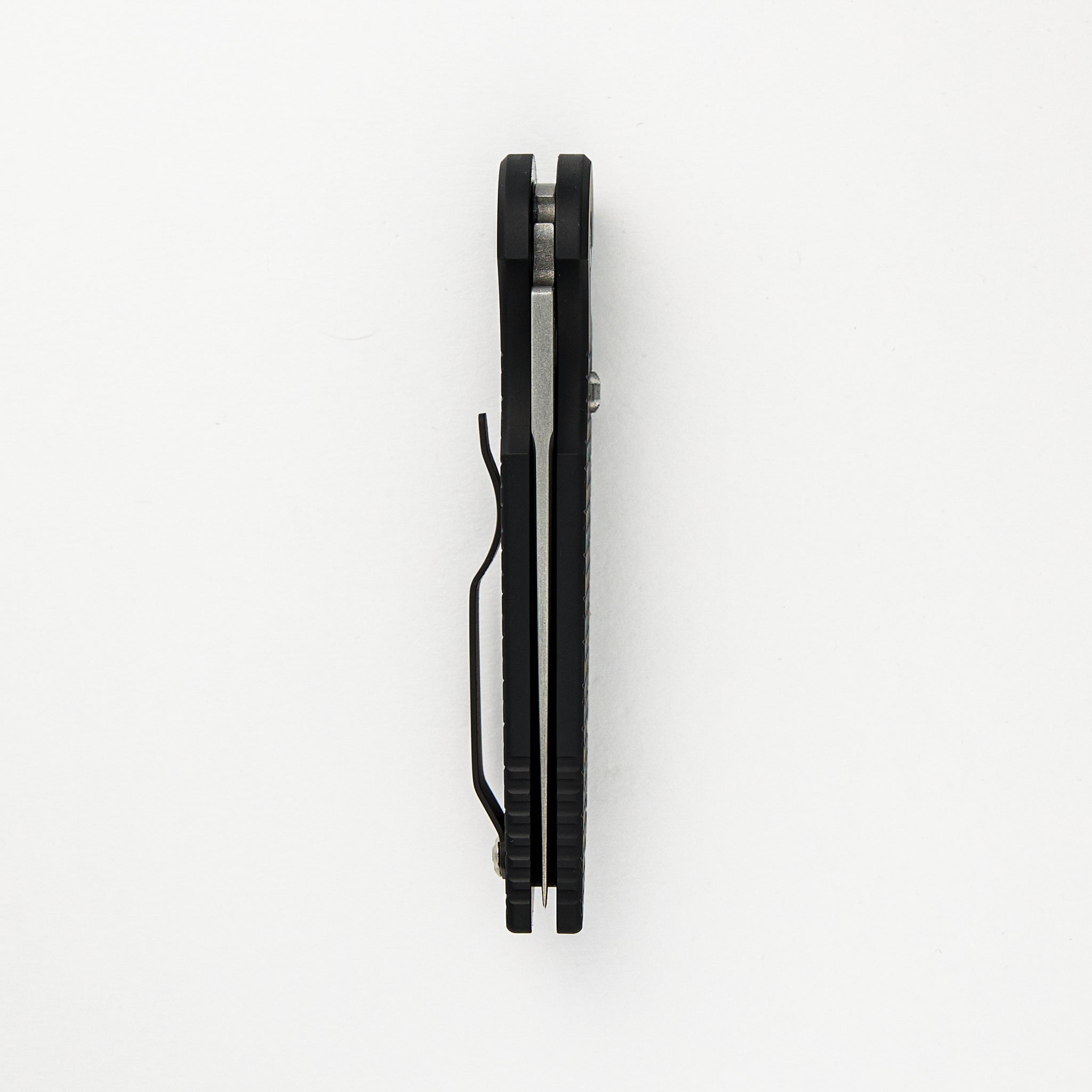 TR-3 - Blade Show ATL 2024 - Black Handle W/ Steel Safety, Gold Lip Pearl Button, Stonewash/Satin Blade, Limited Edition