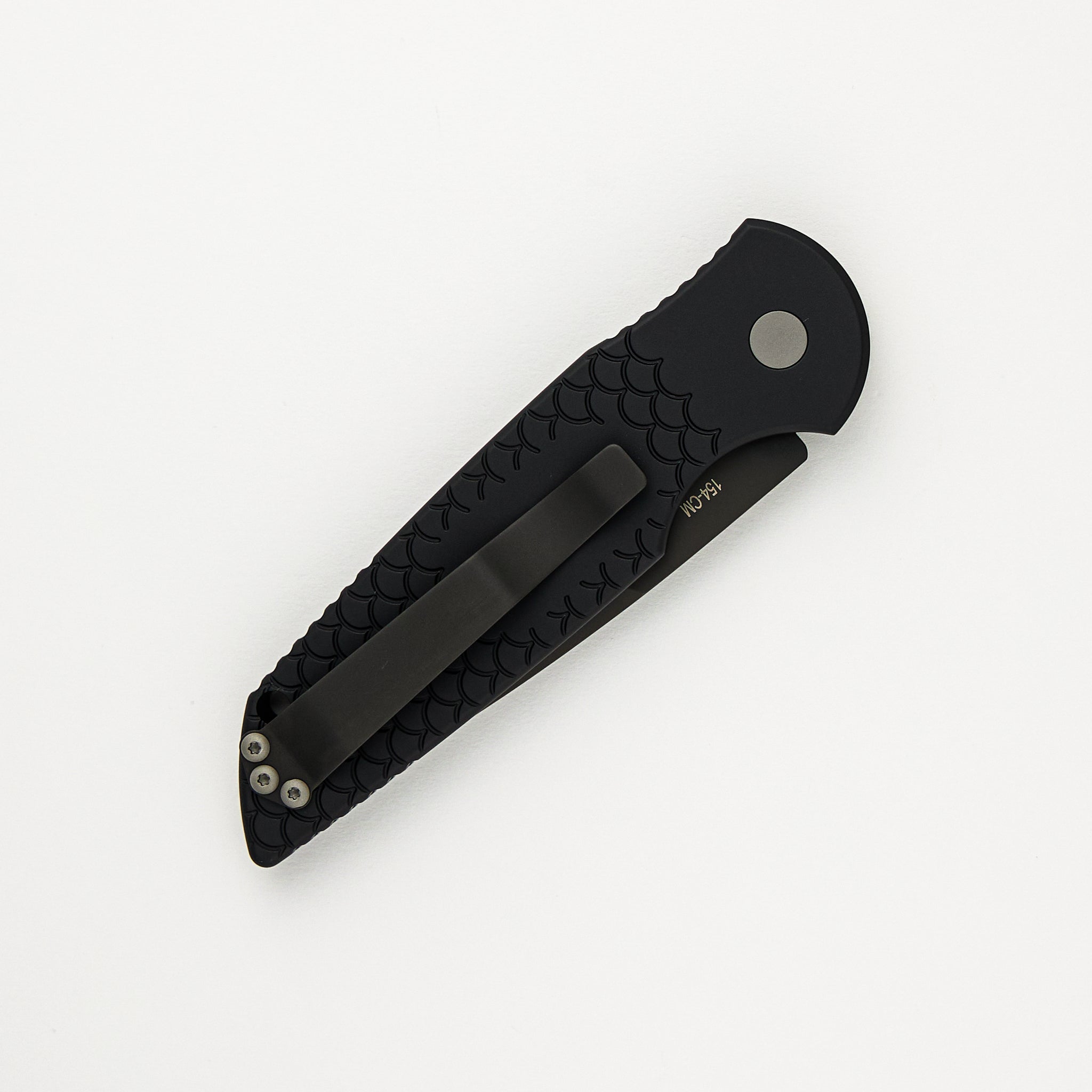Tactical Response 3 - TR-3 X1 - Black "Fish Scale" Handle - DLC Black 154CM Blade