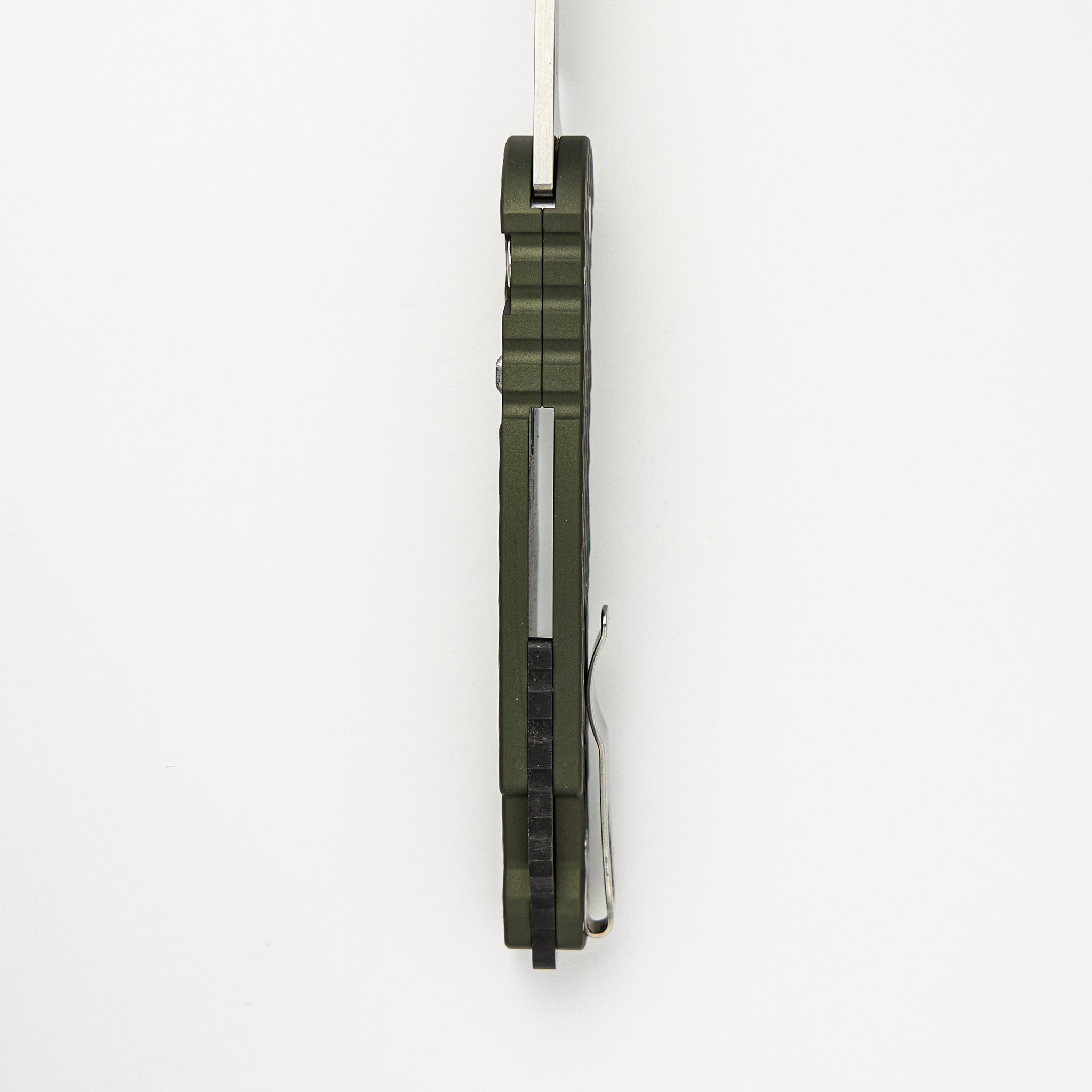 TR-4 - 2024.BLADEWEST.04 - Green Feather Texture Handle - Stonewash MagnaCut Blade
