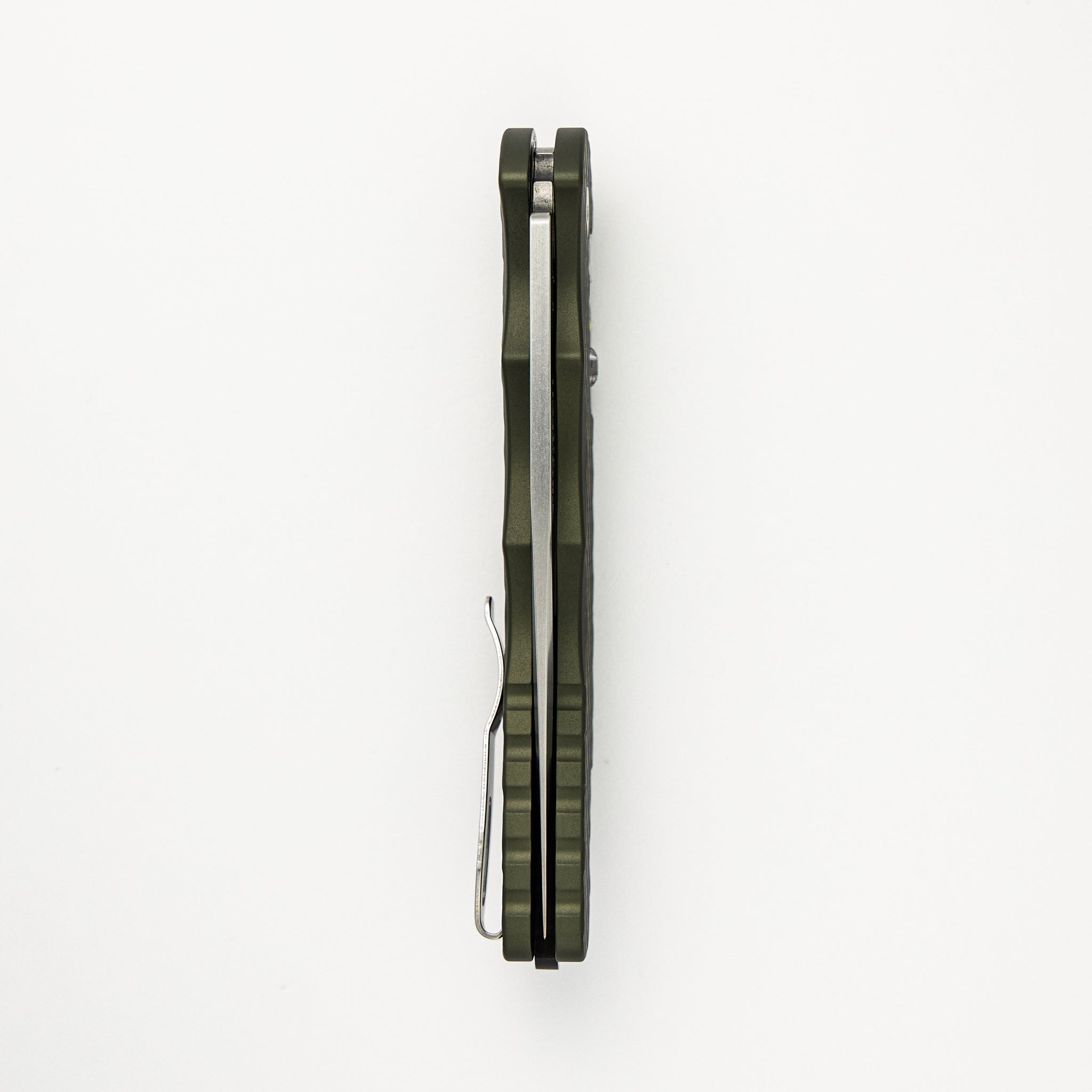 TR-4 - 2024.BLADEWEST.04 - Green Feather Texture Handle - Stonewash MagnaCut Blade
