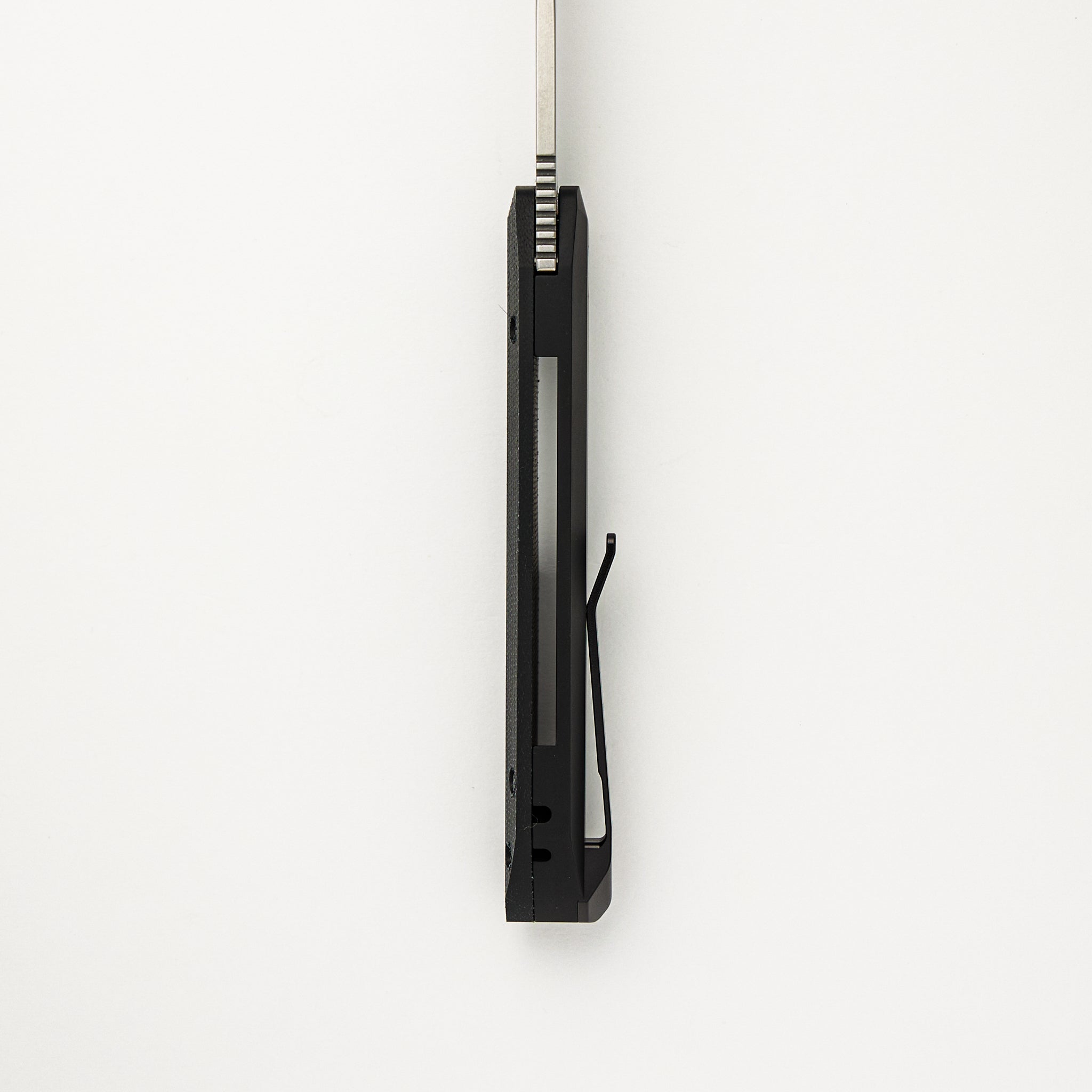 Synapse - Black Aluminum Handle W/ Black Canvas Micarta Lid - Stonewash MagnaCut Blade - VERO1211-BLK MIC (Vero Design)