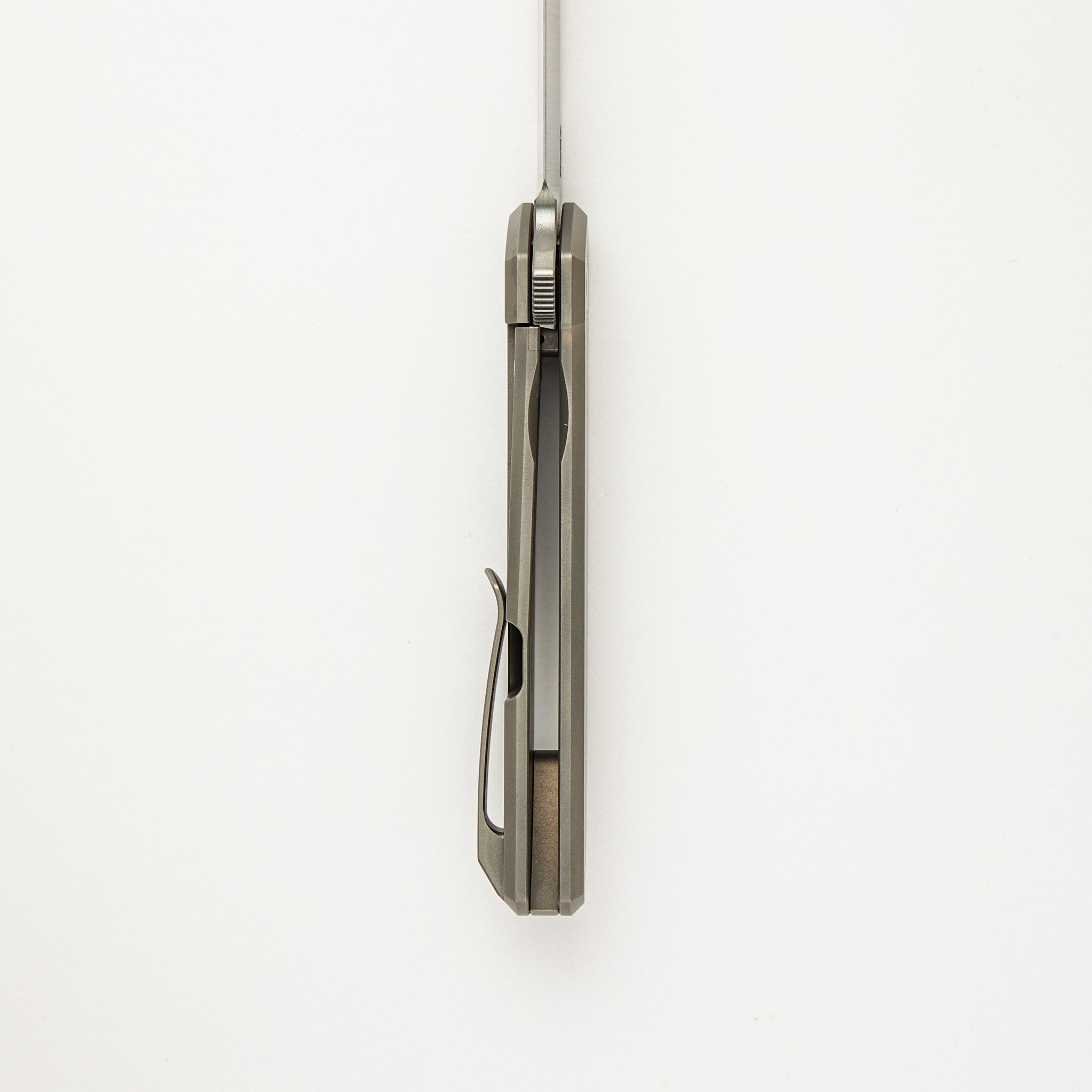 Cobra - Bead Blast Titanium Handle - Belt Satin CPM-M4 Blade