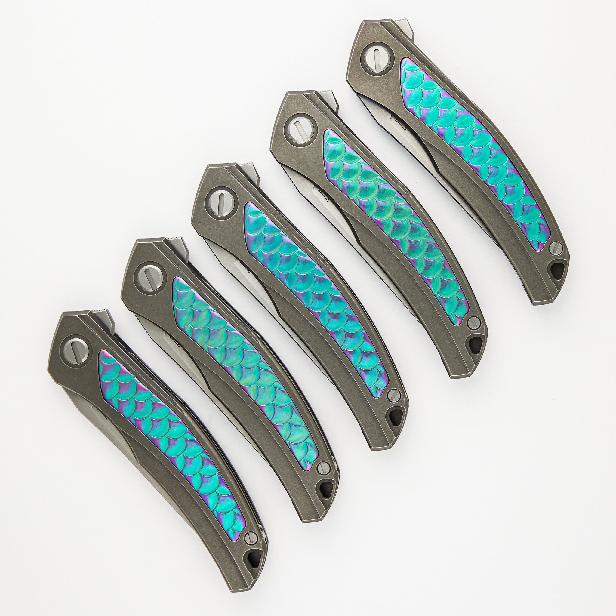 Shirogorov Knives / John Barker Quantum “Dragon” – Cromax PM Blade – MRBS - Completed