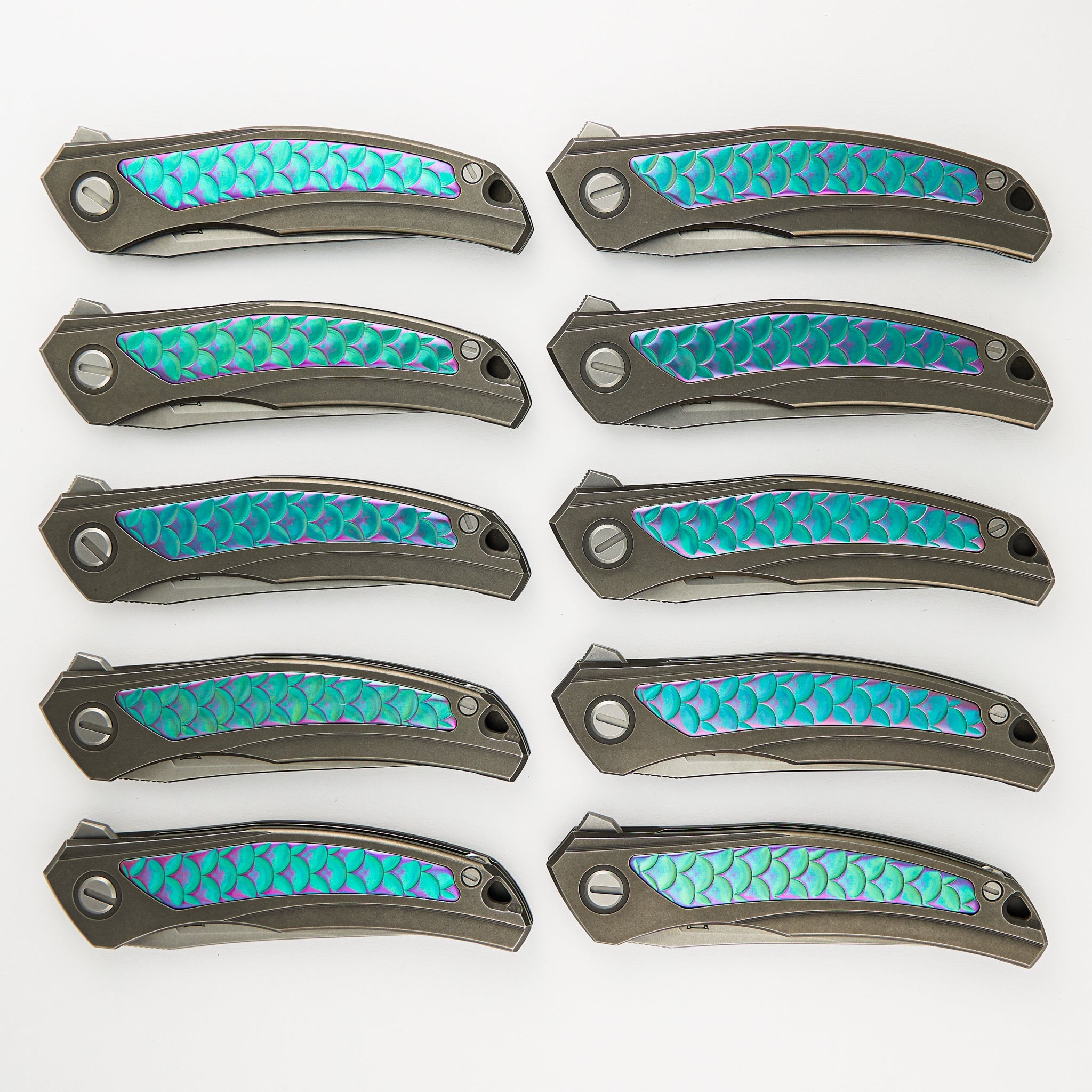 Shirogorov Knives / John Barker Quantum “Dragon” – Cromax PM Blade – MRBS - Completed