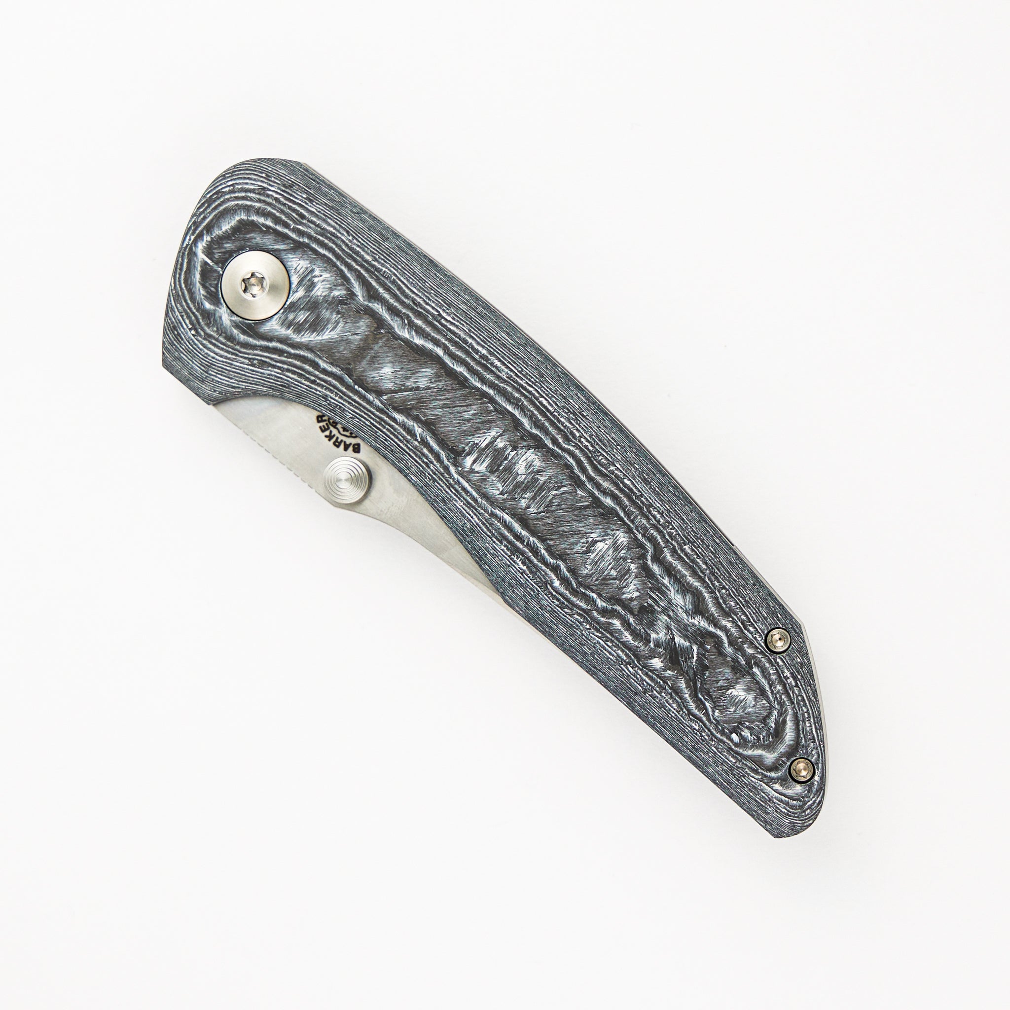 White CarboTi Full Size Hokkaido Folder (Pattern 1) - 2024 R1 Invitational