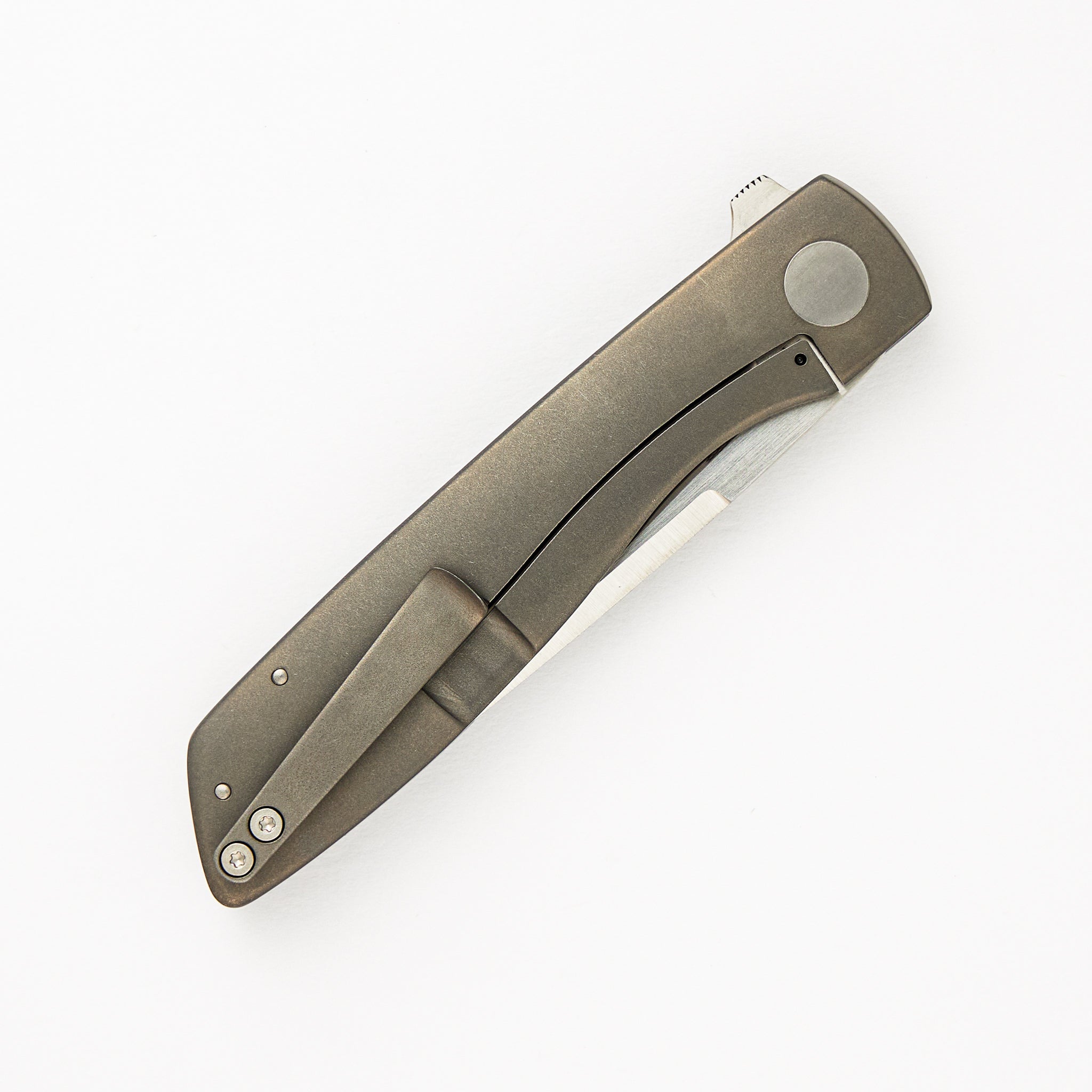 White CarboTi Dirtdobber Tanto - Completed