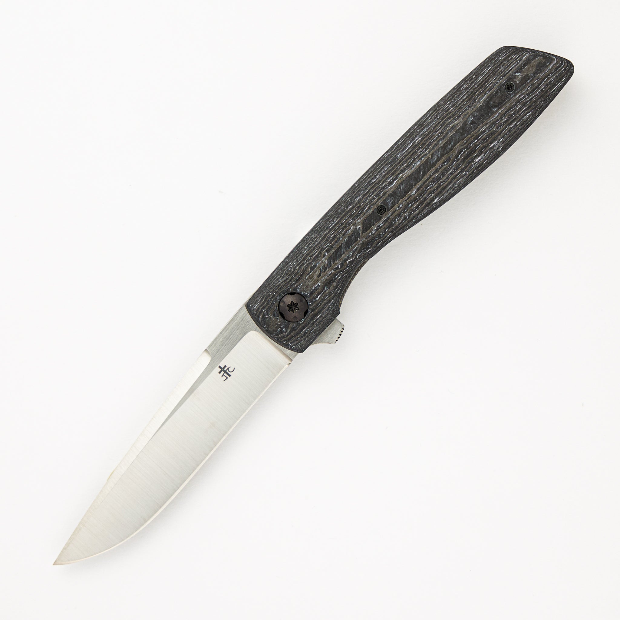 White CarboTi Dirtdobber Drop Point - 2024 R1 Invitational