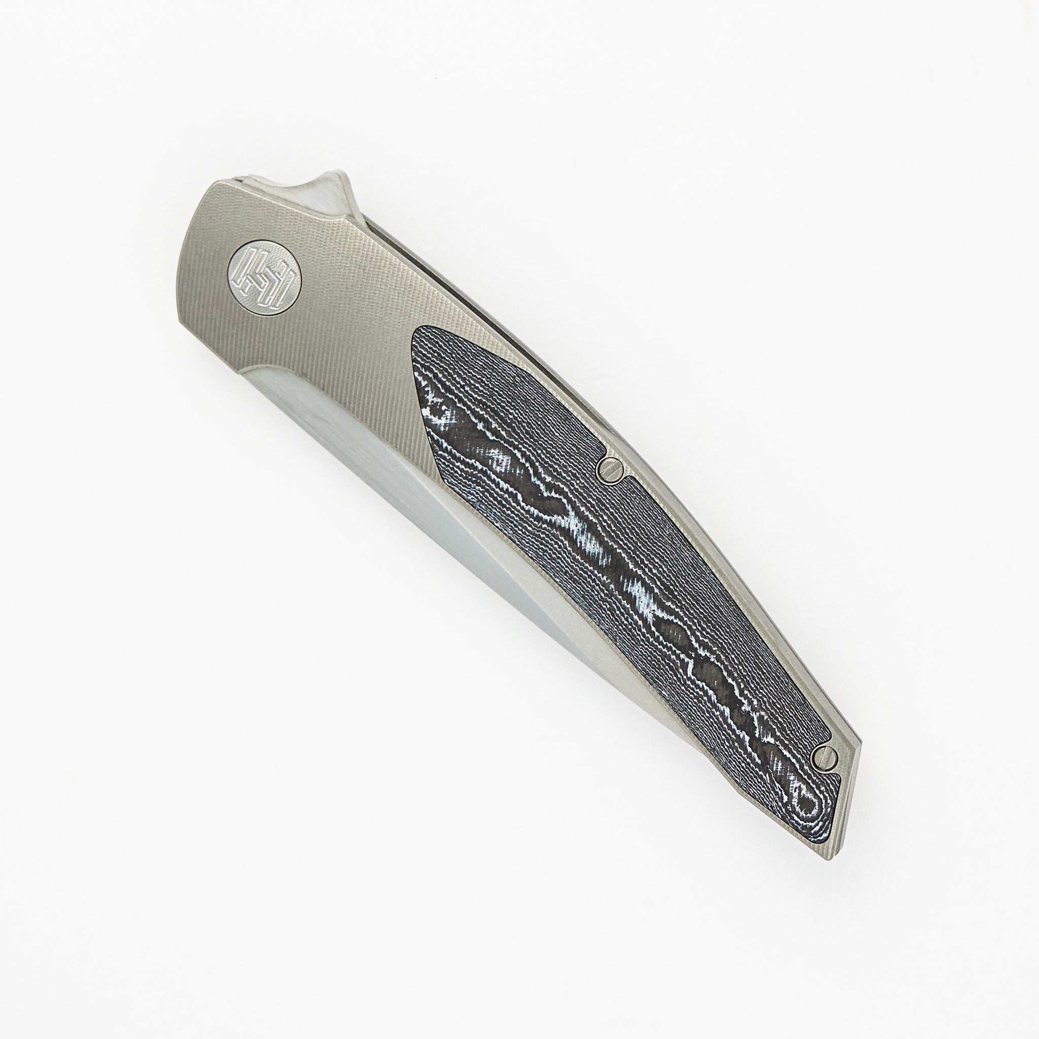 Model T - White CarboTi Inlay - RWL-34 Blade W/ Satin Flats - 2024 R1 Invitational