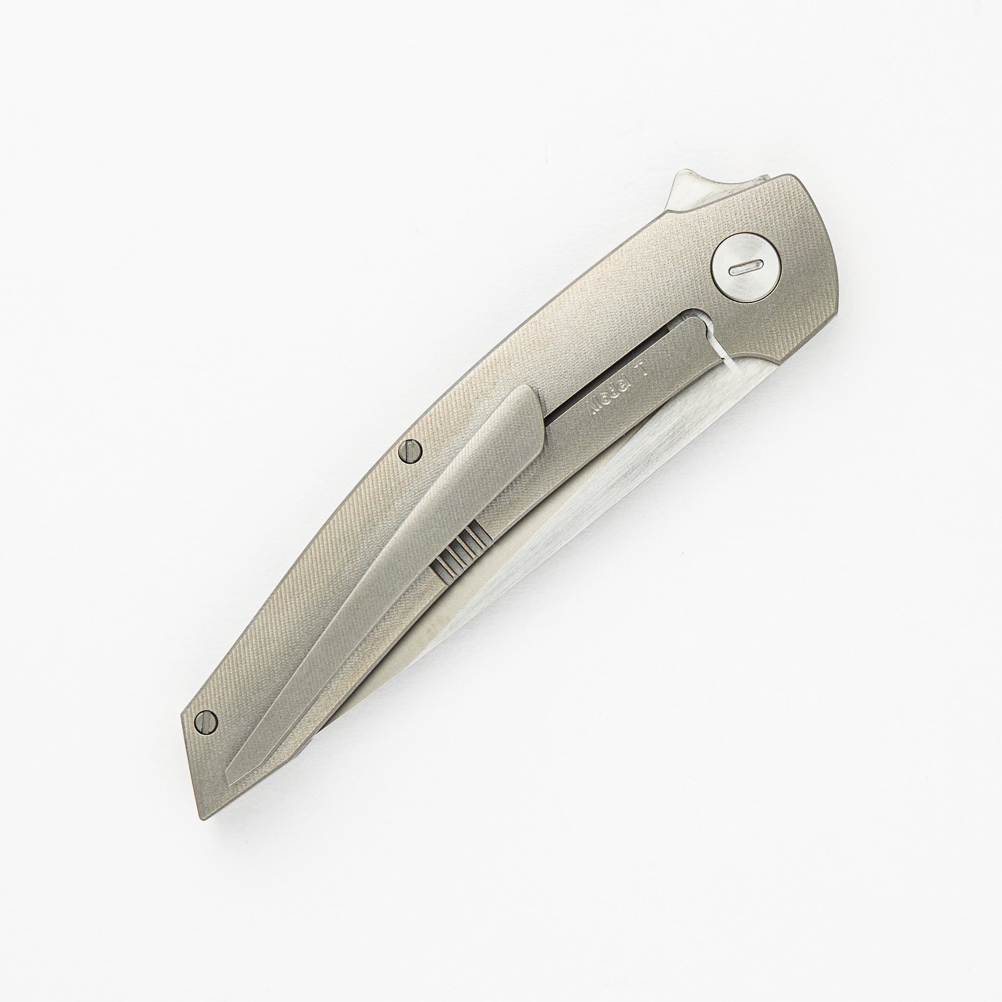 Model T - White CarboTi Inlay - RWL-34 Blade W/ Satin Flats - 2024 R1 Invitational