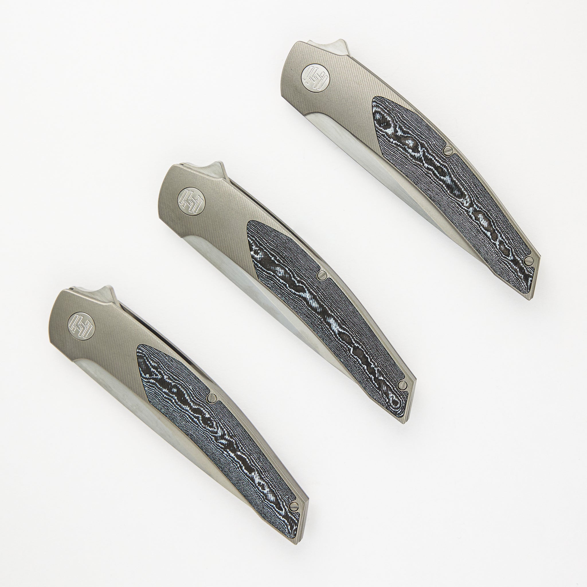Model T - White CarboTi Inlay - RWL-34 Blade W/ Satin Flats - 2024 R1 Invitational
