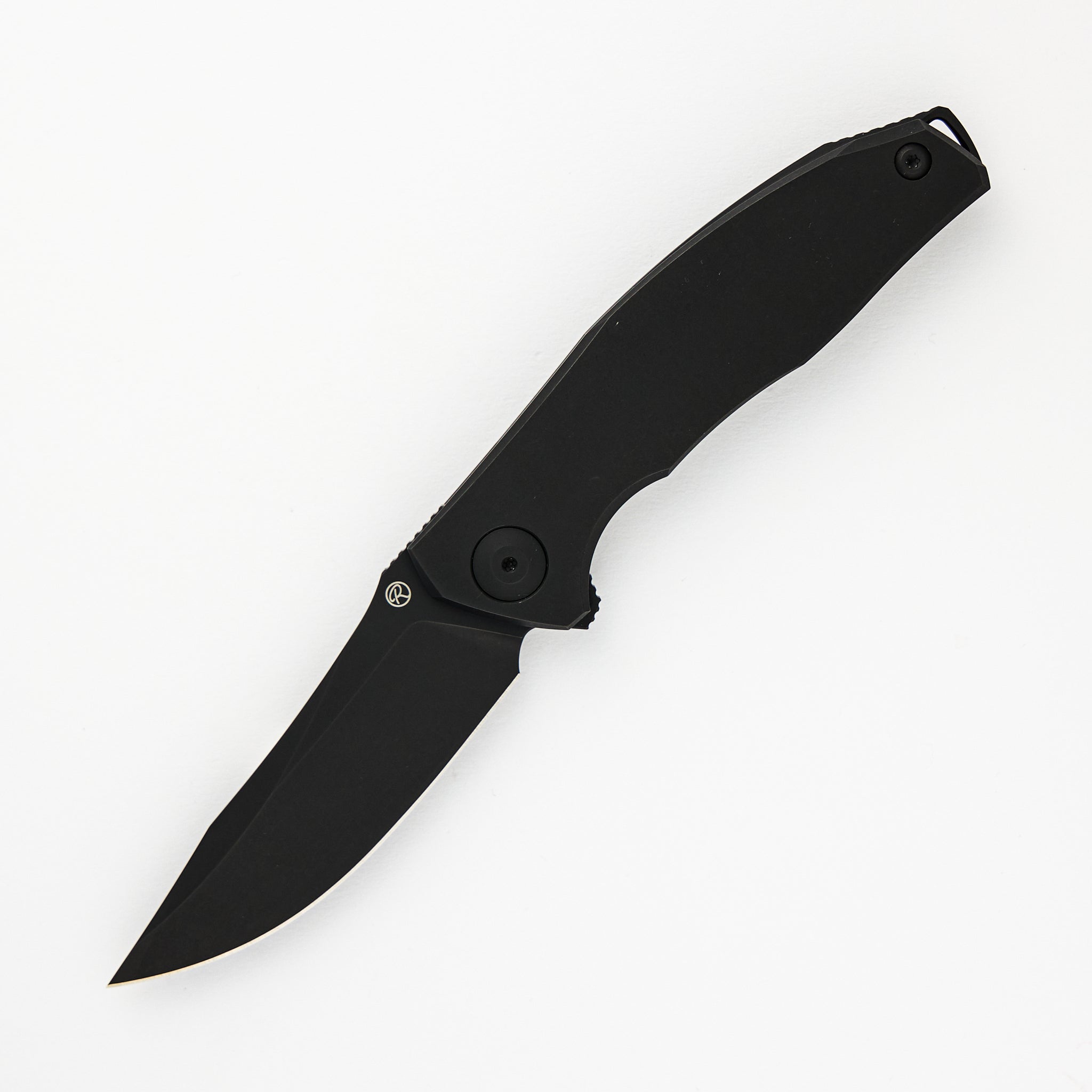 Adzin Flipper – PVD M390 Blade – PVD Titanium Handle