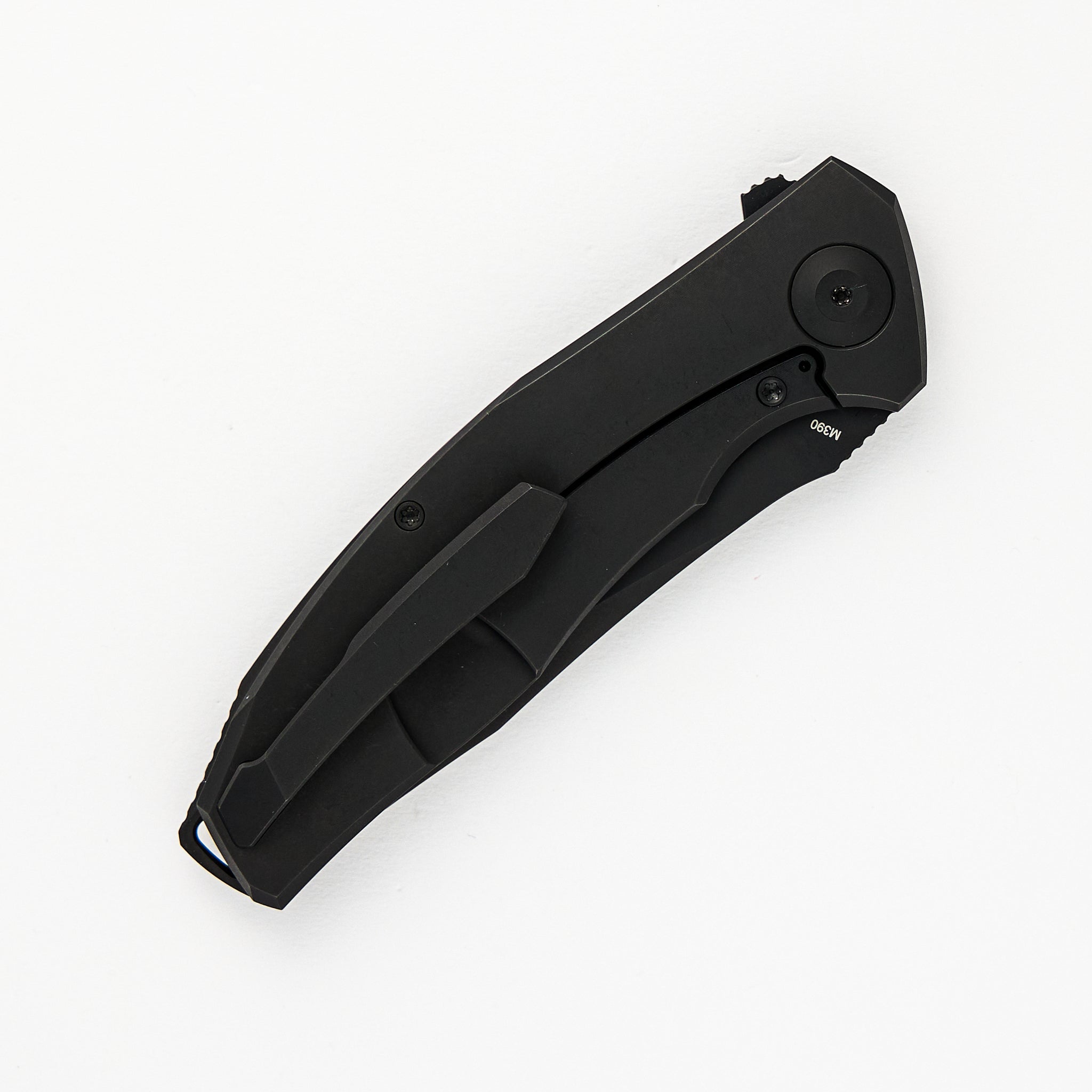 Adzin Flipper – PVD M390 Blade – PVD Titanium Handle