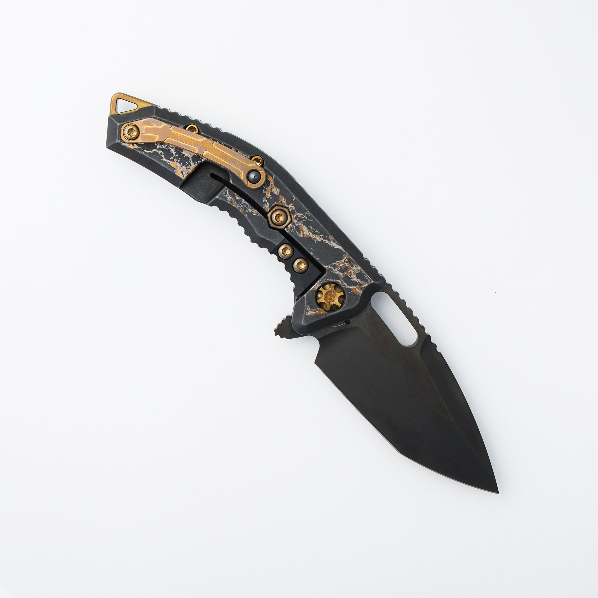 Medusa Manual - Tanto DLC - Black Marble Titanium Handle