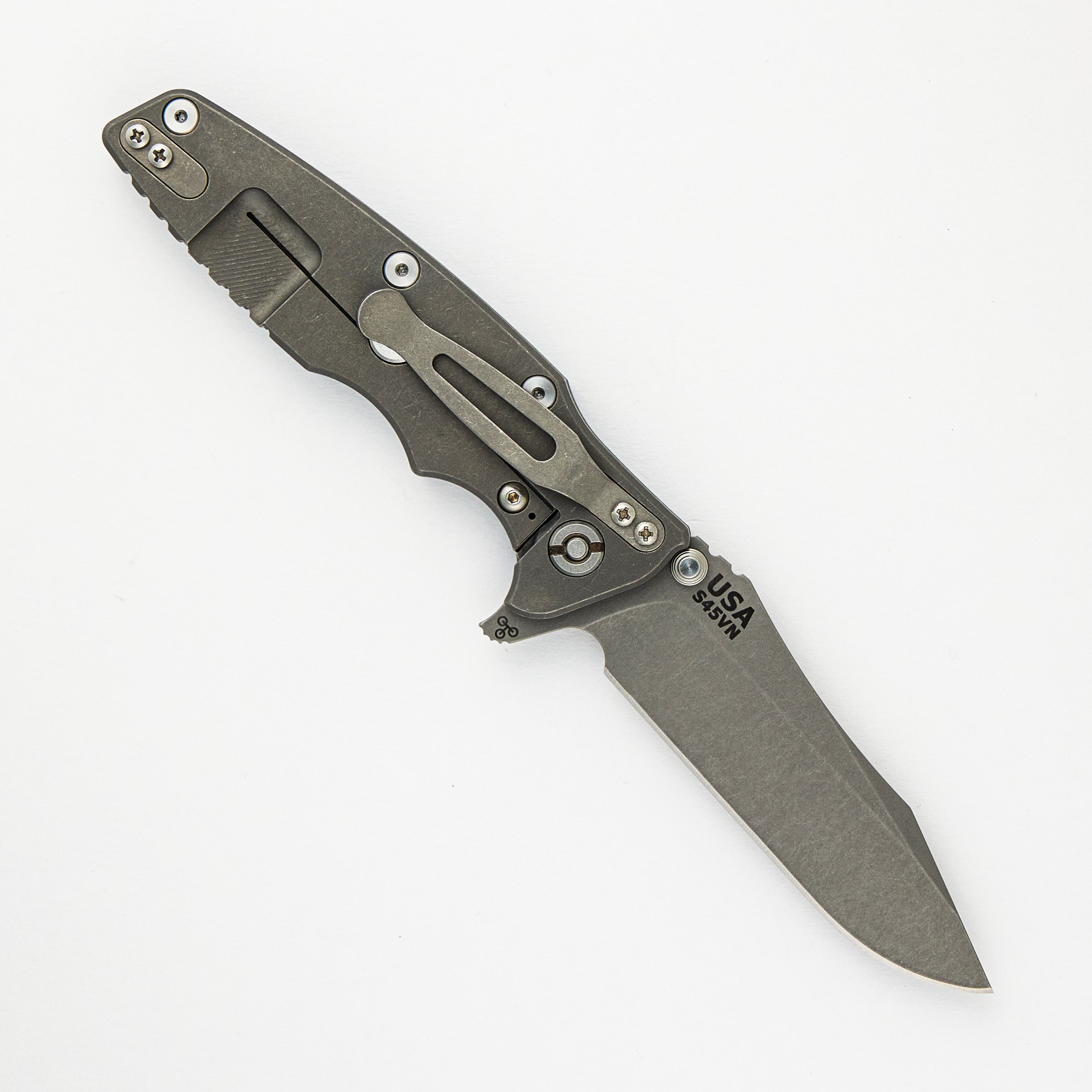 Eklipse 3.5" - S45VN Spearpoint - Tri-Way - Working Finish - Blue/Black G10