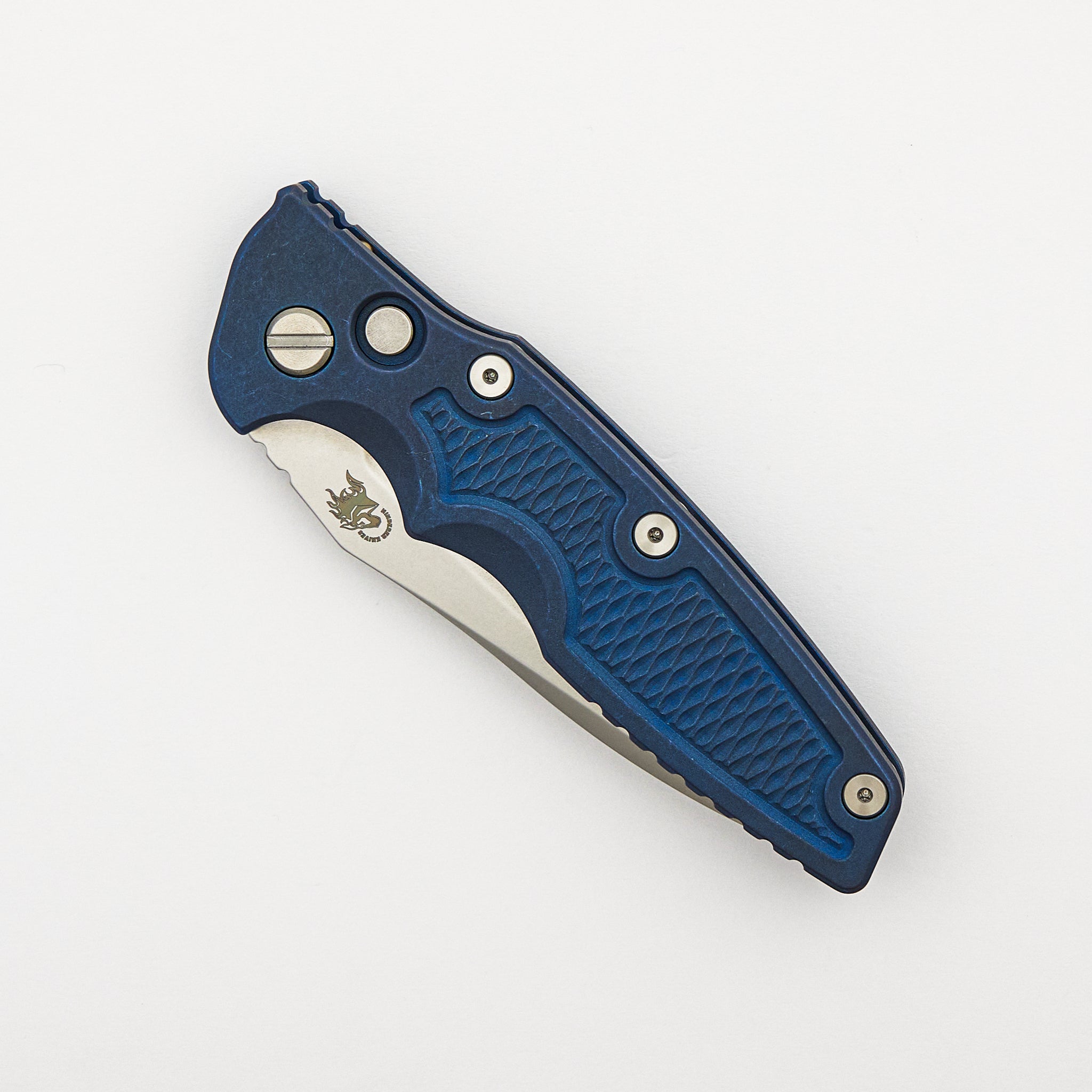 Eklipse 3.5" - Automatic - S45VN Spearpoint - Battle Blue - Stonewash Blade