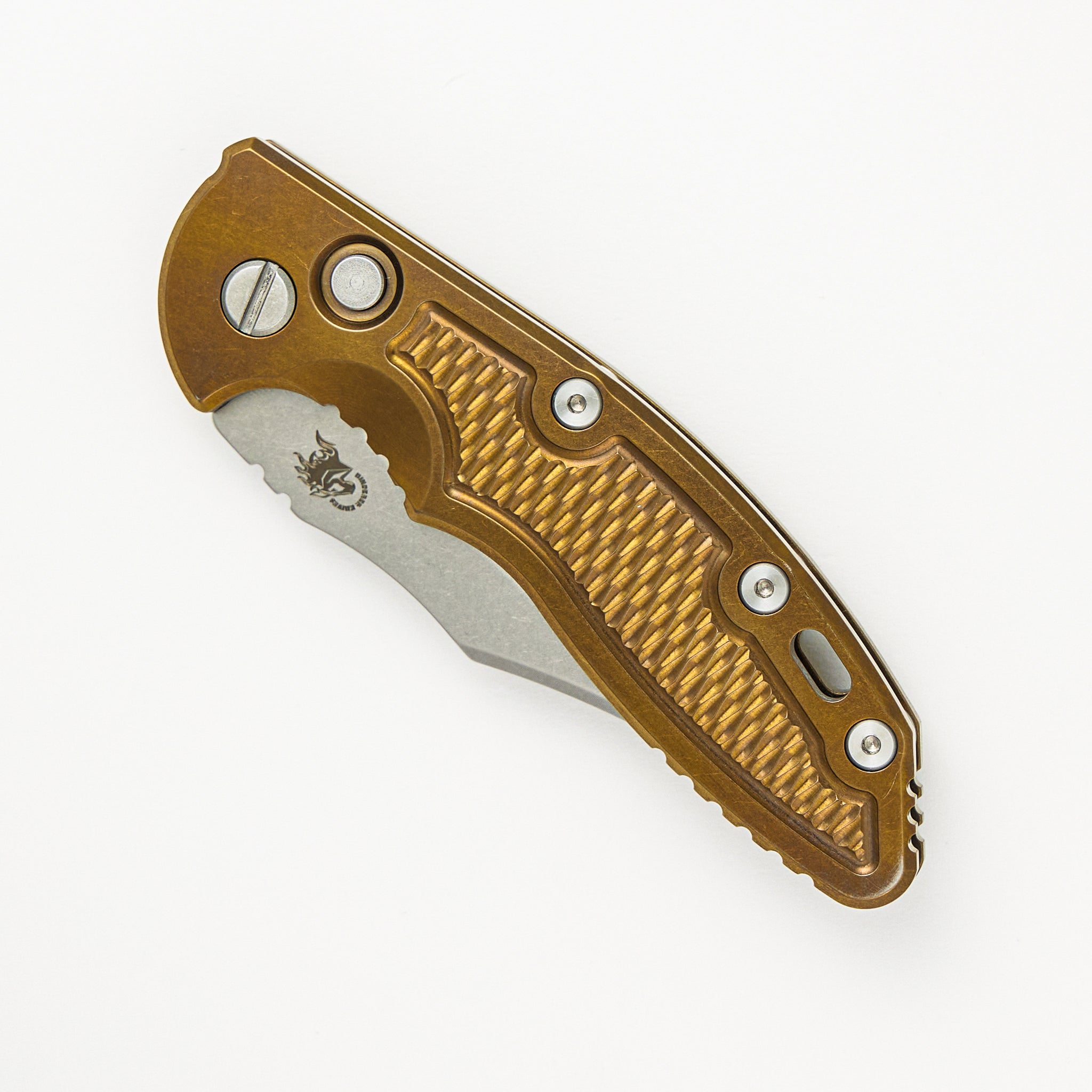 XM-18 3.5″ – Auto – Bowie S45VN Blade – Stonewash Bronze