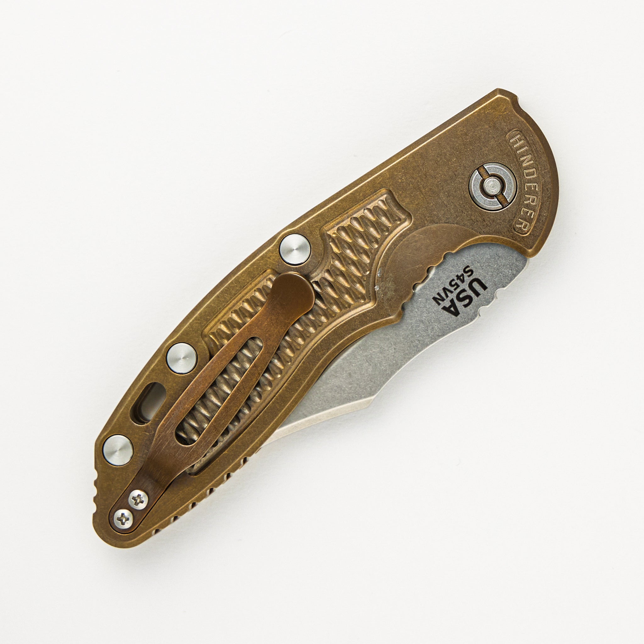 XM-18 3.5″ – Auto – Bowie S45VN Blade – Stonewash Bronze
