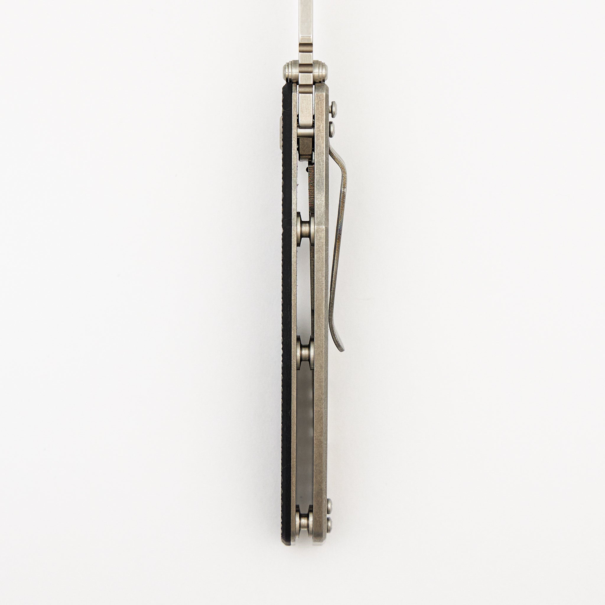 Eklipse 3.5" - MagnaCut Skinny Fullered Harpoon Spearpoint - Non-Flipper - Tri-Way - Stonewash - Black G10