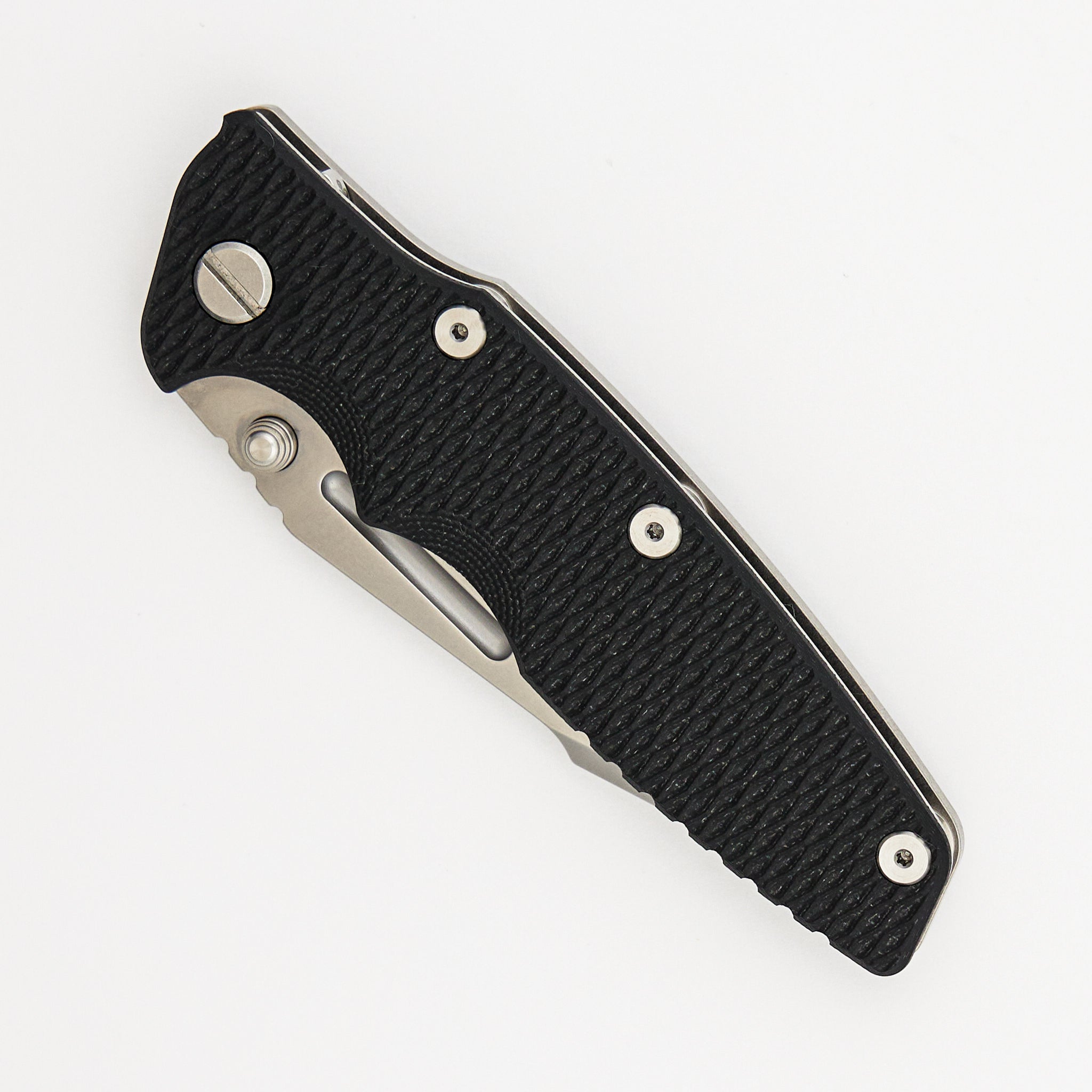Eklipse 3.5" - MagnaCut Skinny Fullered Harpoon Spearpoint - Non-Flipper - Tri-Way - Stonewash - Black G10