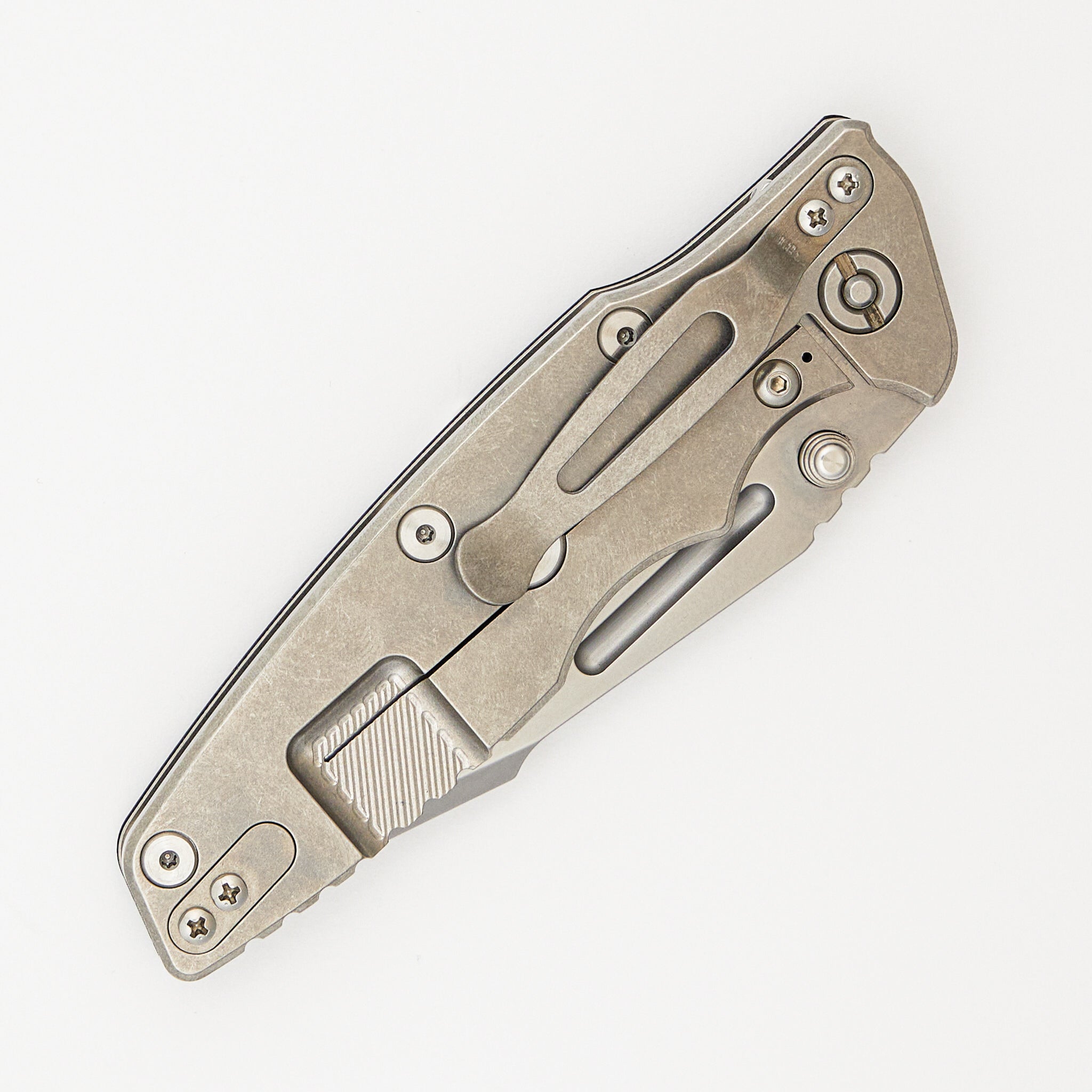 Eklipse 3.5" - MagnaCut Skinny Fullered Harpoon Spearpoint - Non-Flipper - Tri-Way - Stonewash - Black G10
