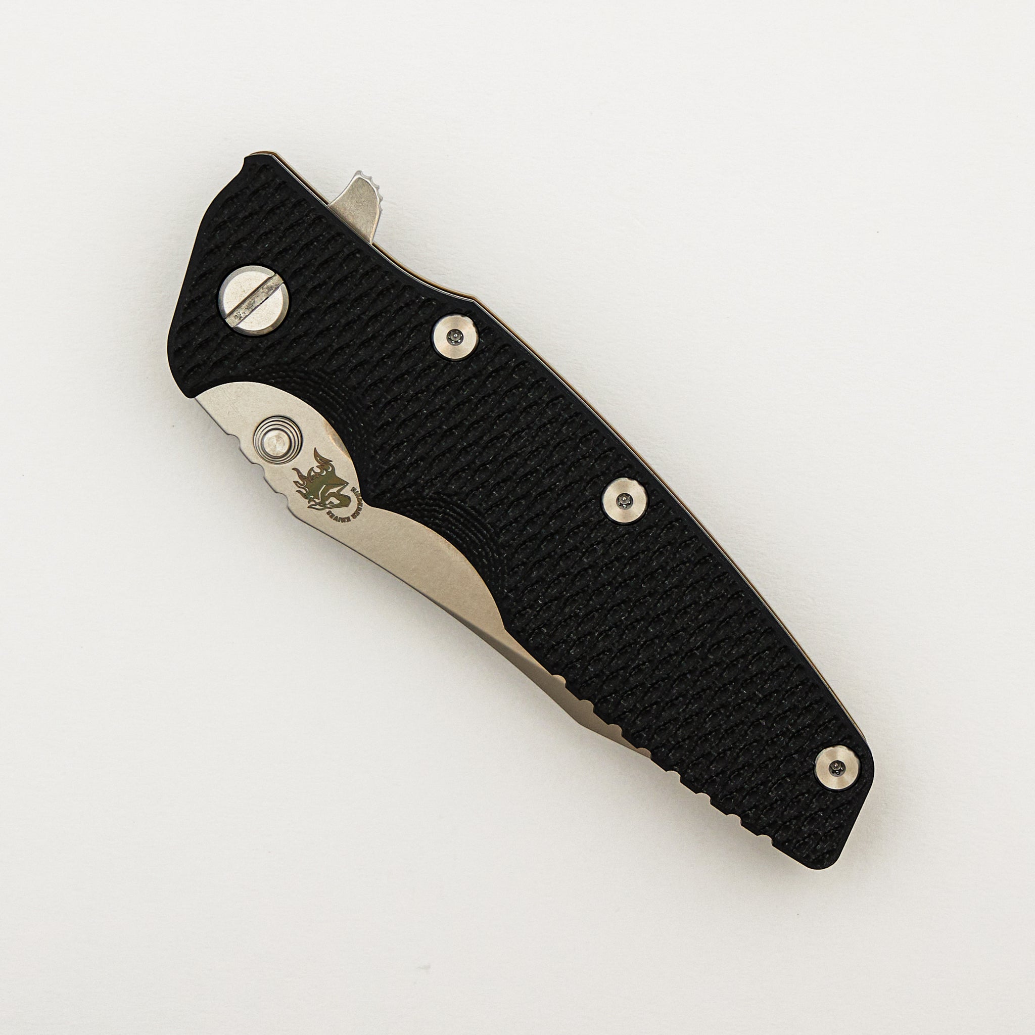 Eklipse 3.5" - S45VN Spearpoint - Tri-Way - Stonewash Bronze - Black G10