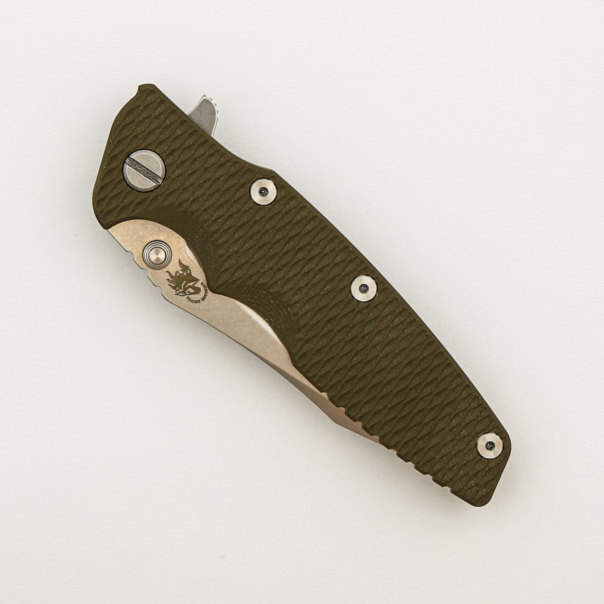 Eklipse 3.5" - S45VN Spearpoint - Tri-Way - Stonewash Bronze - OD Green G10