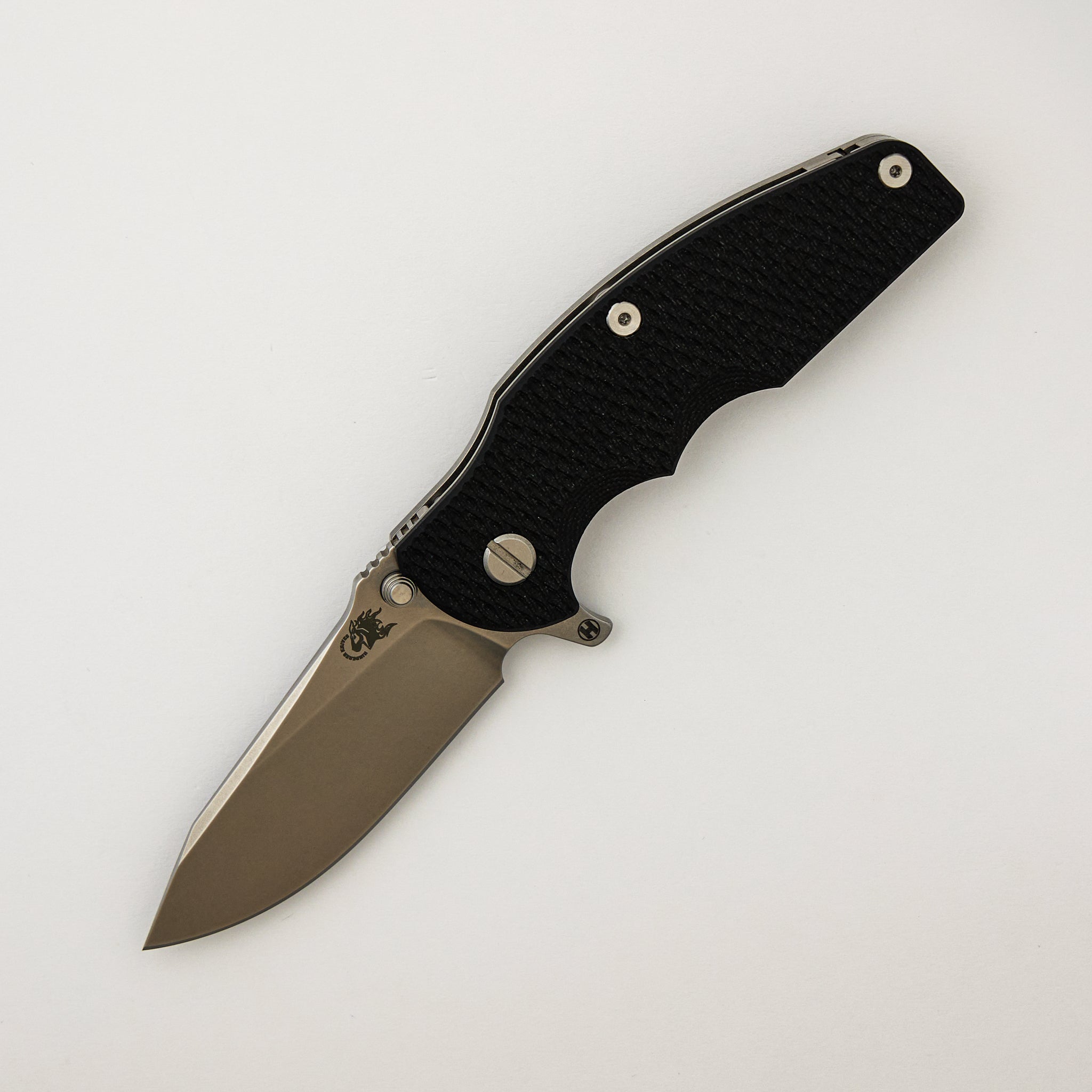 Jurassic - MagnaCut Slicer - Hollow Grind - Tri-Way - Stonewash - Black G10