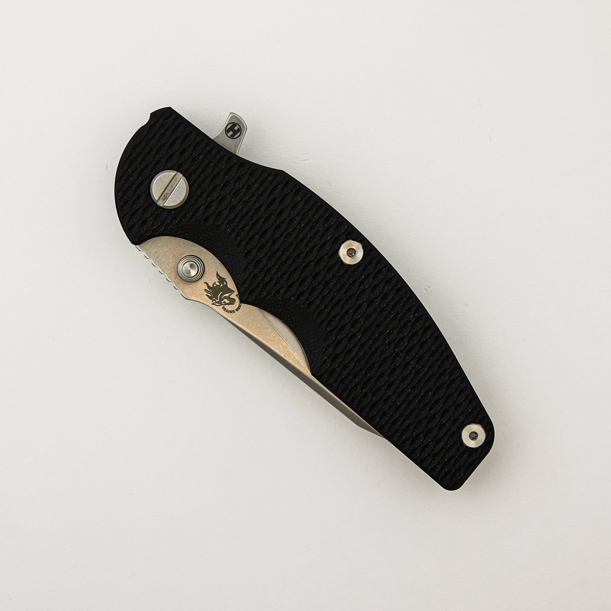 Jurassic - MagnaCut Slicer - Hollow Grind - Tri-Way - Stonewash - Black G10
