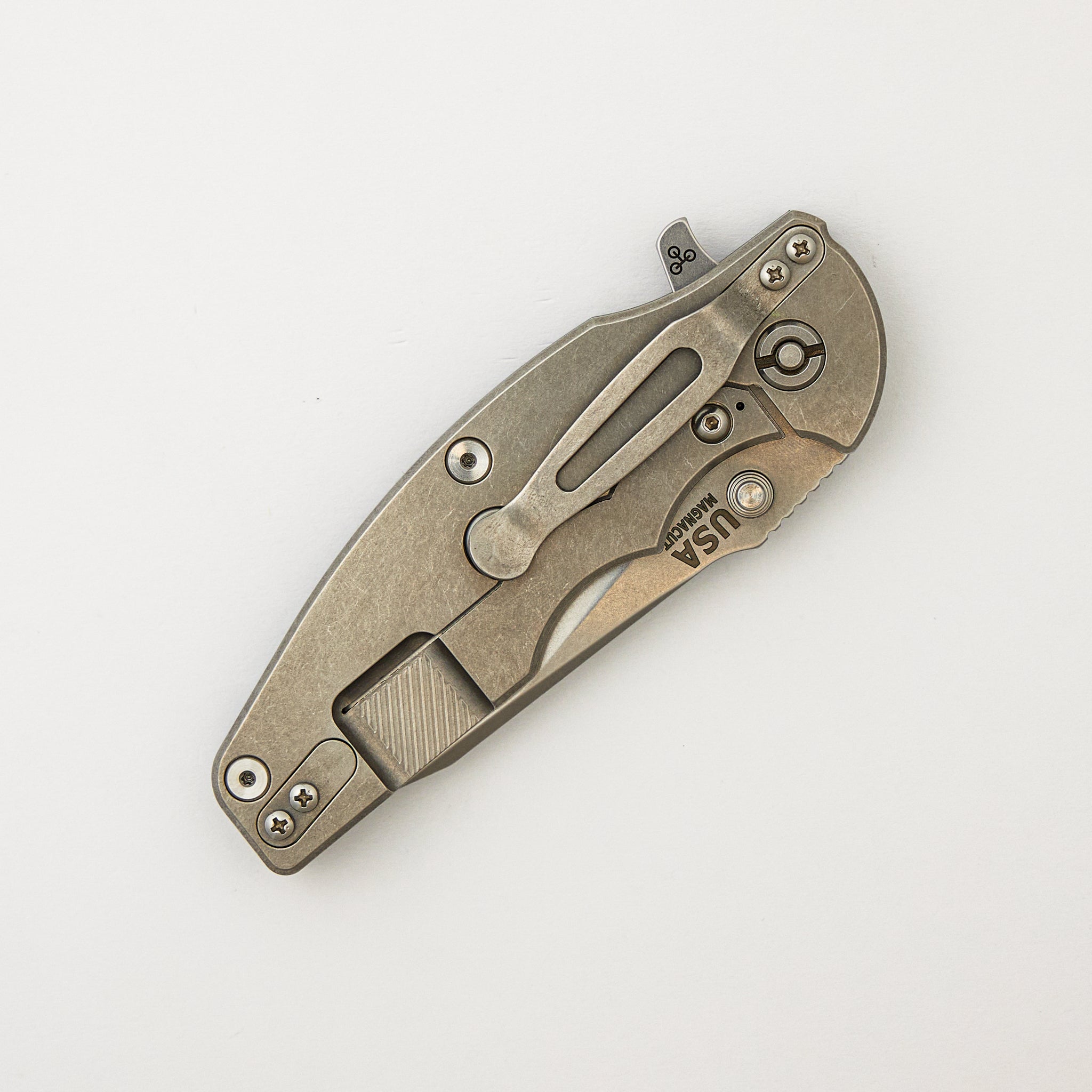 Jurassic - MagnaCut Slicer - Hollow Grind - Tri-Way - Stonewash - Black G10