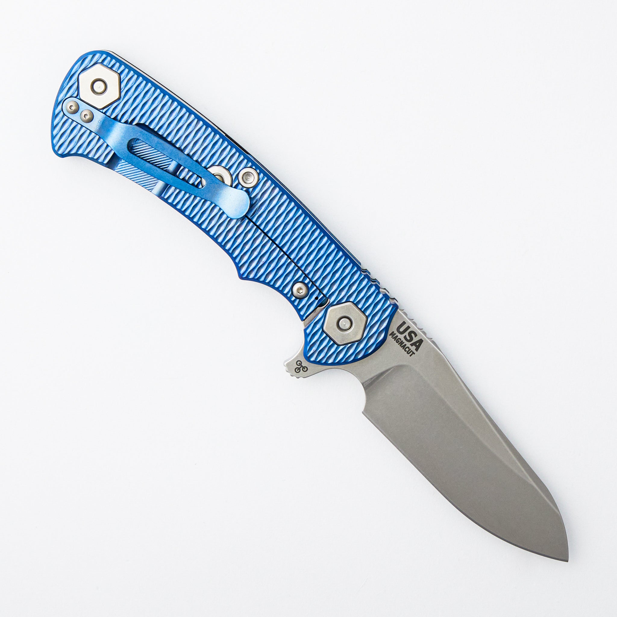 Project X - MagnaCut Sheepsfoot - Tri-Way - Stonewash Blue - Black G10
