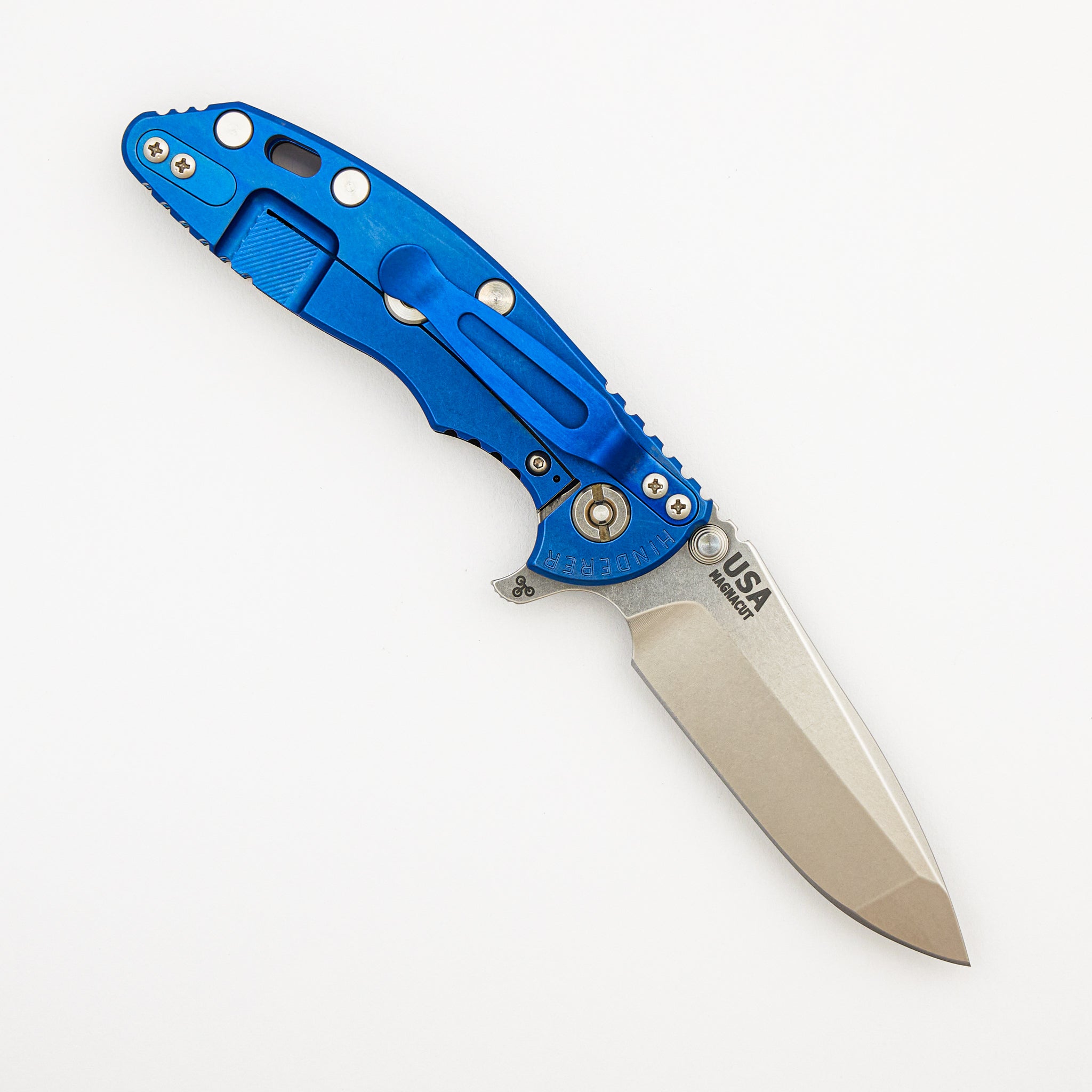XM-18 3.25" - Spanto MagnaCut Blade - Tri-Way - Stonewash Blue - Black G10