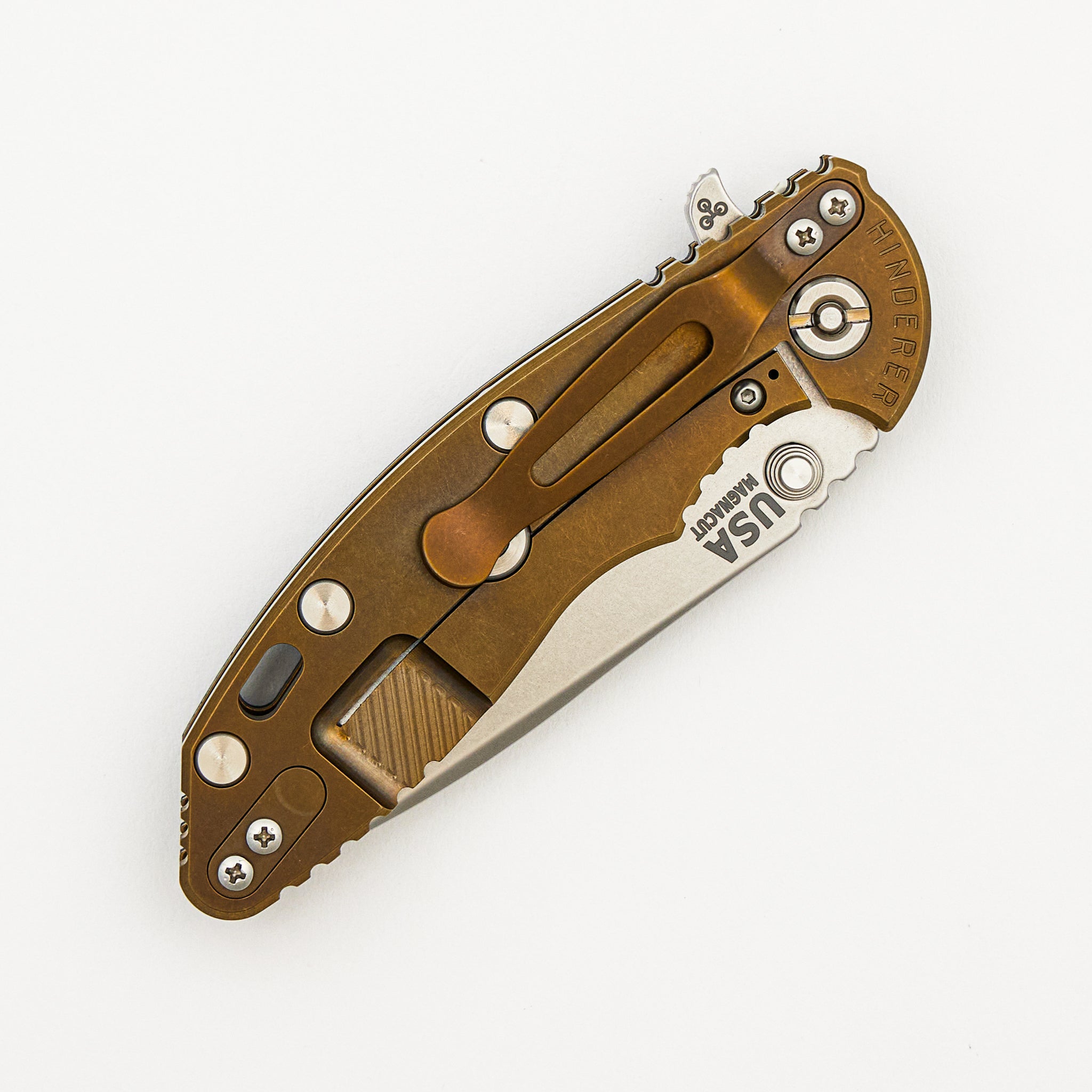 XM-18 3.25" - Spanto MagnaCut Blade - Tri-Way - Stonewash Bronze - Black G10