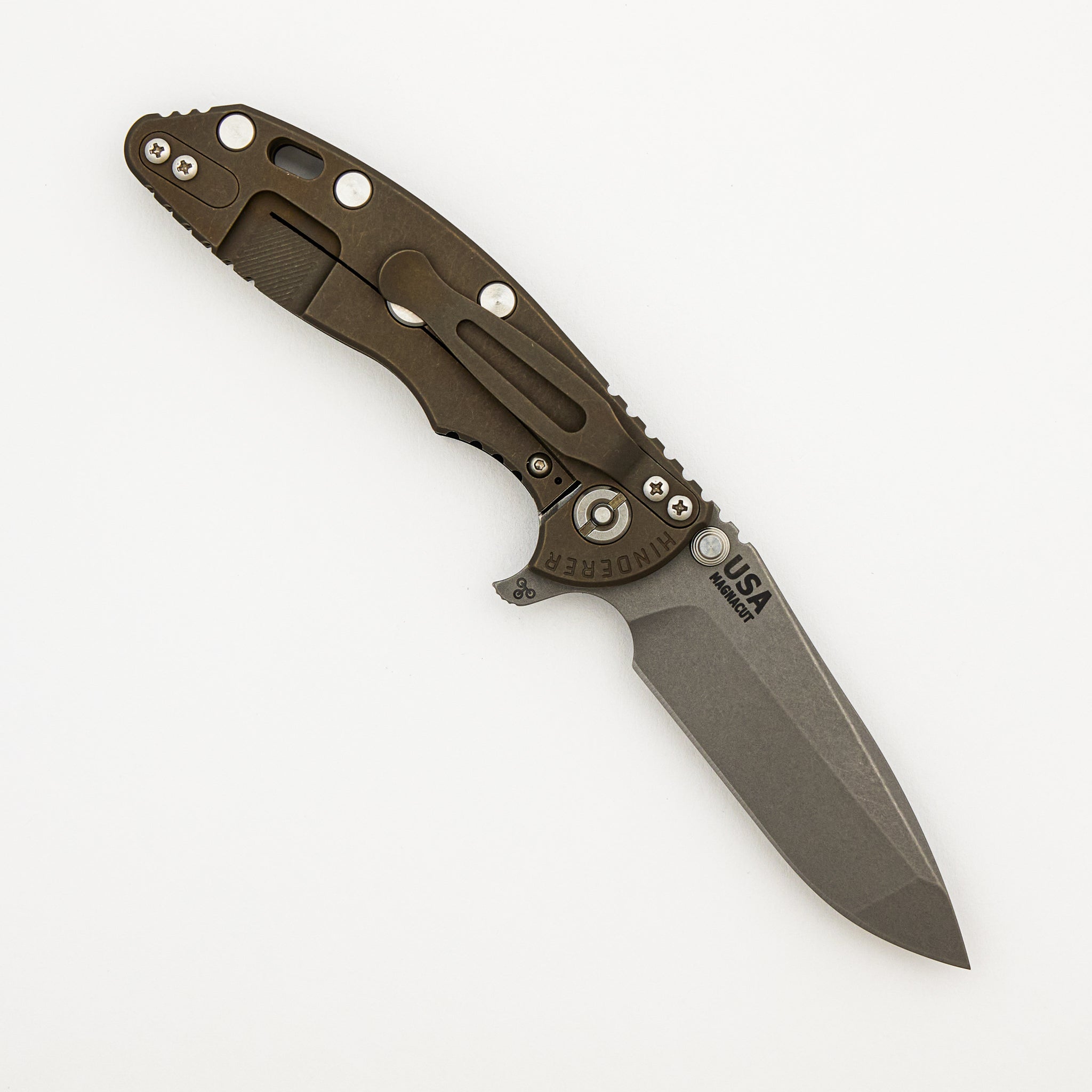 XM-18 3.25" - Spanto MagnaCut Blade - Tri-Way - Battle Bronze - Black G10