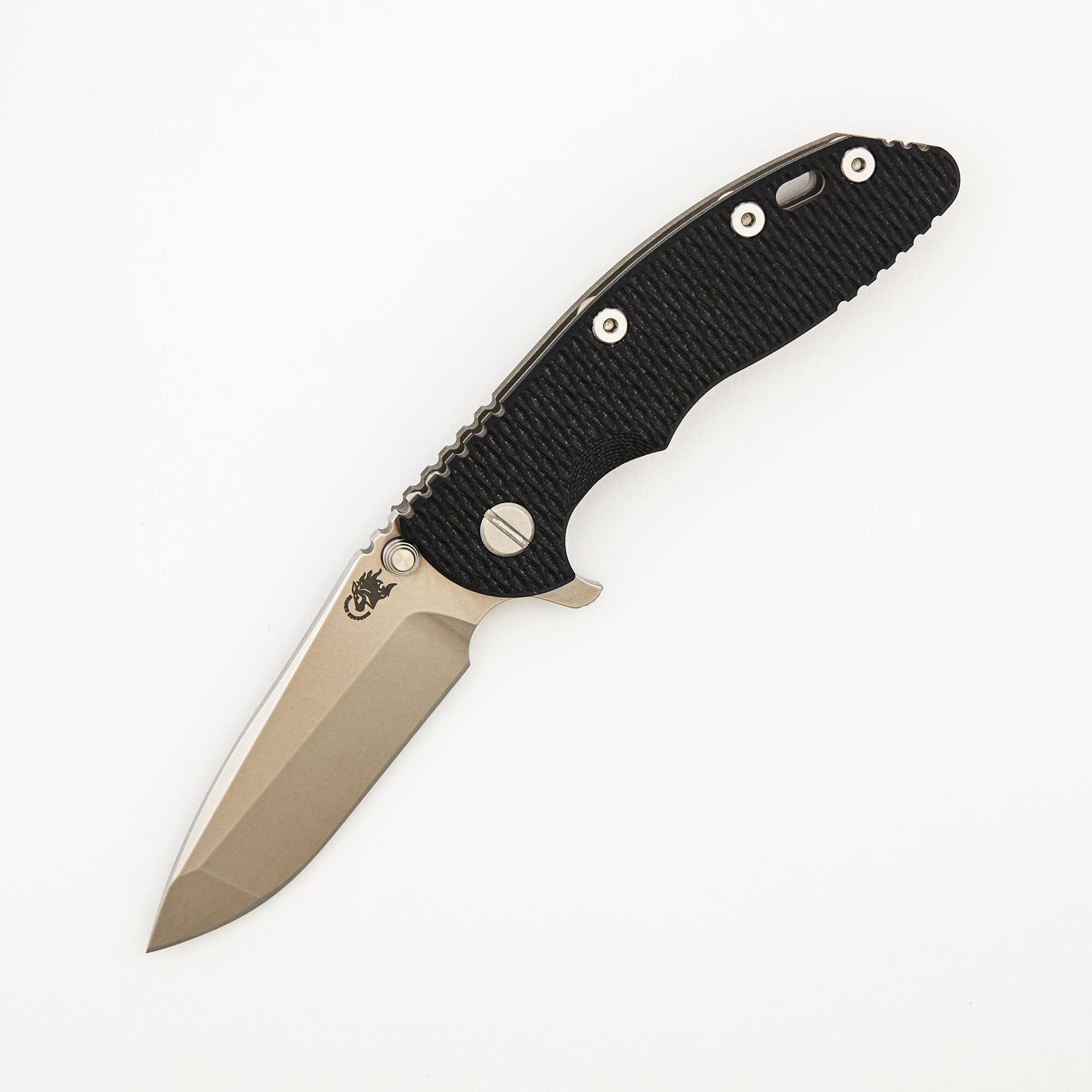 XM-18 3.25" - Spanto Stonewash MagnaCut Blade - Tri-Way - Working Finish - Black G10
