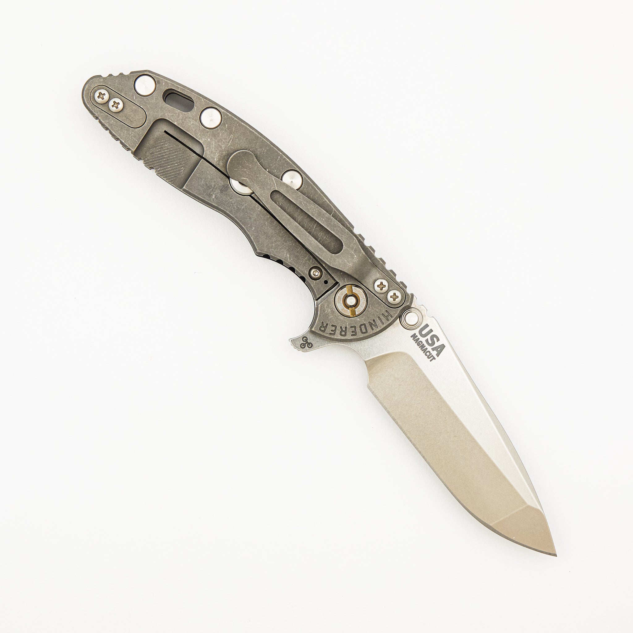 XM-18 3.25" - Spanto Stonewash MagnaCut Blade - Tri-Way - Working Finish - Black G10