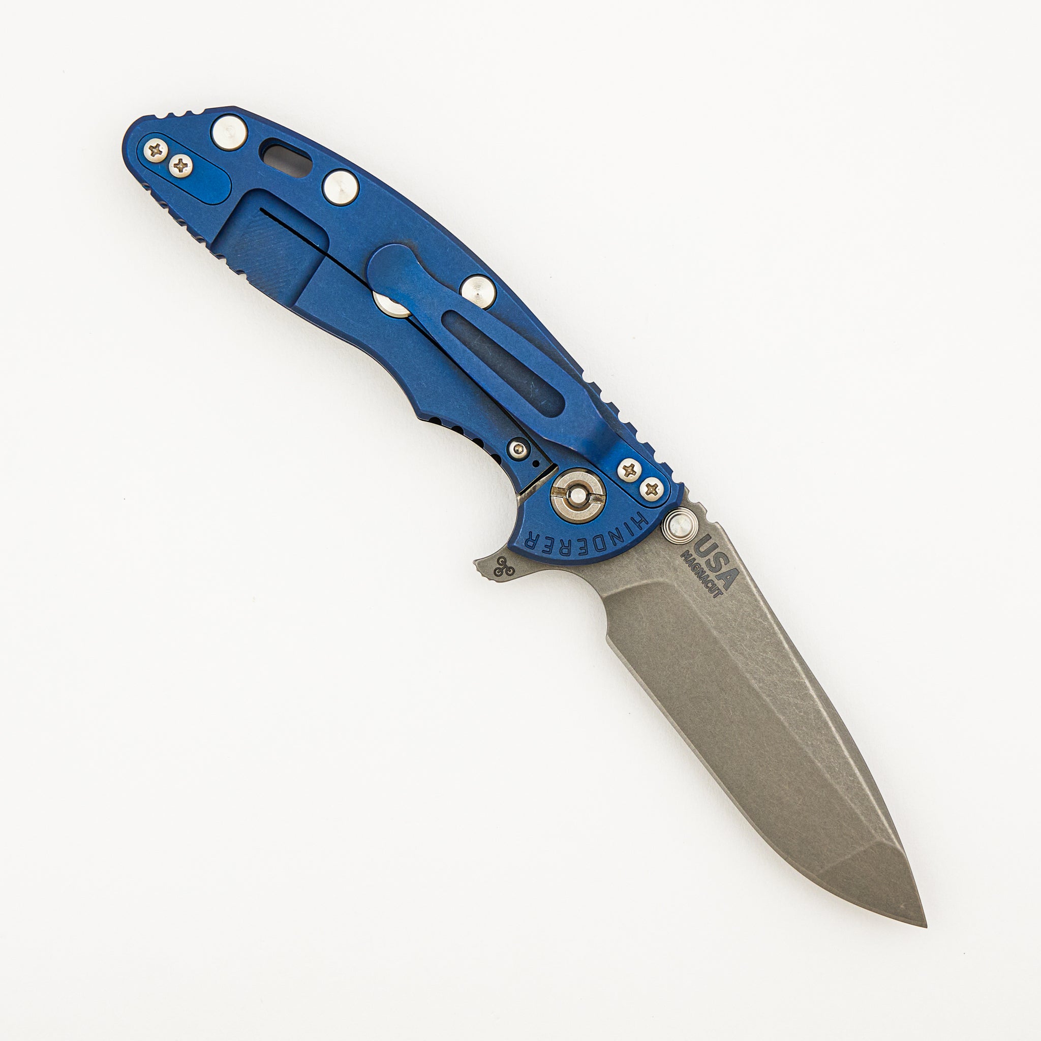 XM-18 3.25" - Spanto MagnaCut Blade - Tri-Way - Battle Blue - Black G10