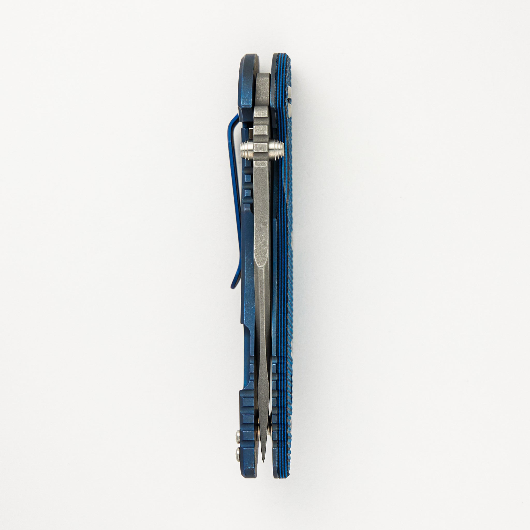XM-18 3.5″ – Bowie S45VN – Non Flipper - Tri-Way – Battle Blue – Blue/Black G10