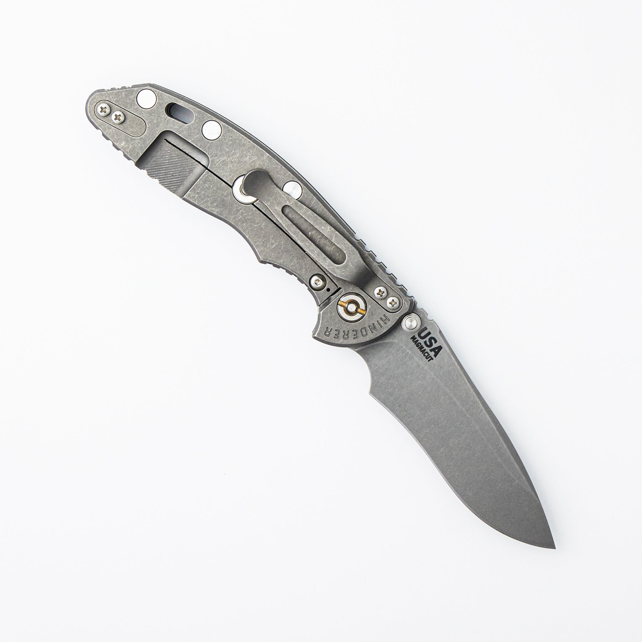 XM-18 3.5″ - MagnaCut Recurve - Non Flipper - Tri-Way - Working Finish - Black G10