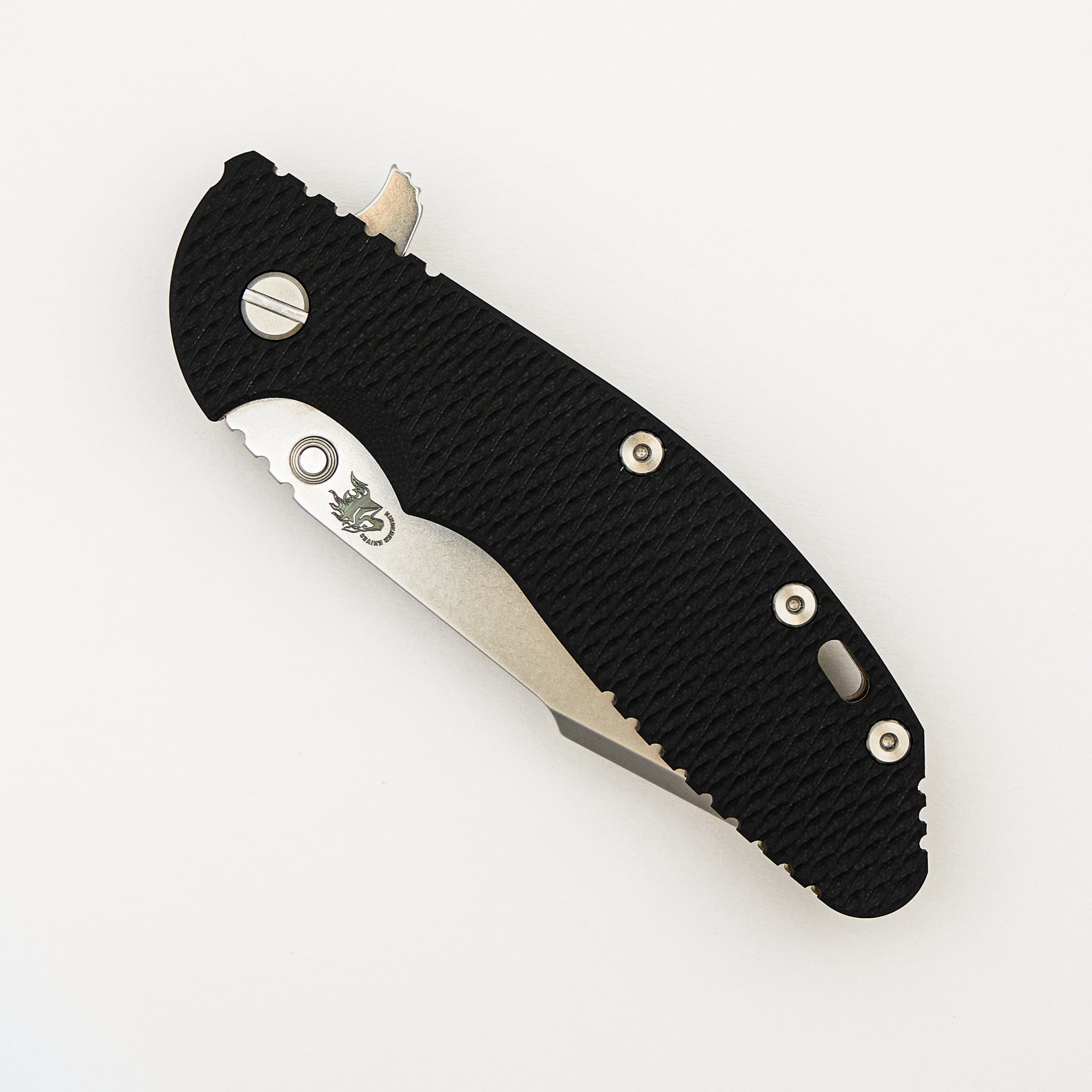 XM-24 4.0″ – S45VN Harpoon Spanto - Tri-Way - Stonewash Bronze - Black G10