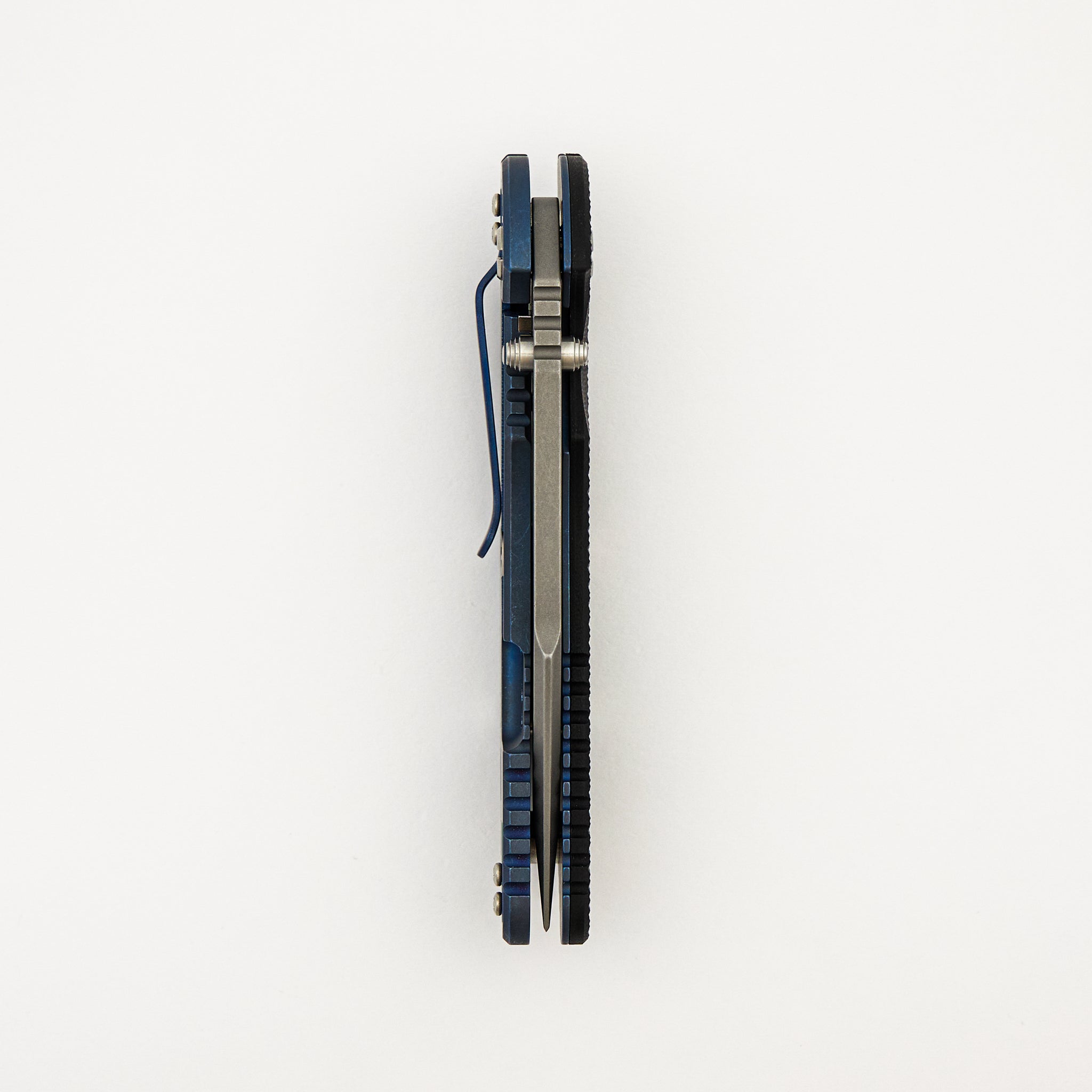 XM-24 4.0″ – S45VN Harpoon Spanto - Tri-Way - Battle Blue - Black G10