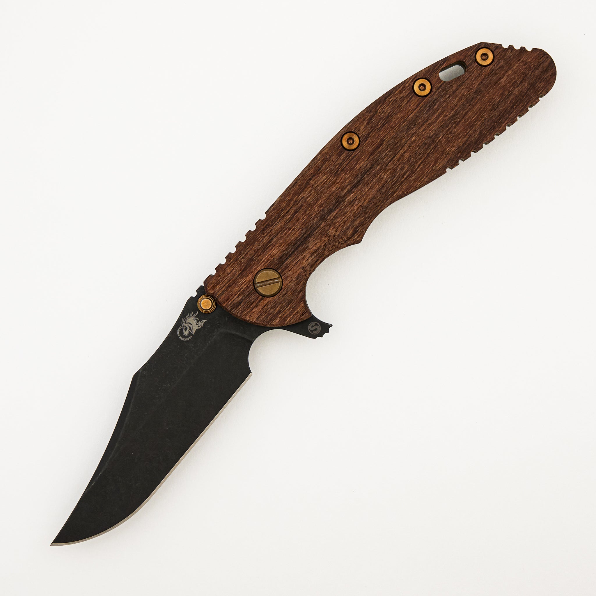 XM-24 4.0″ – 1095 Skinny Bowie - Tri-Way - Vintage Series - Smooth Walnut