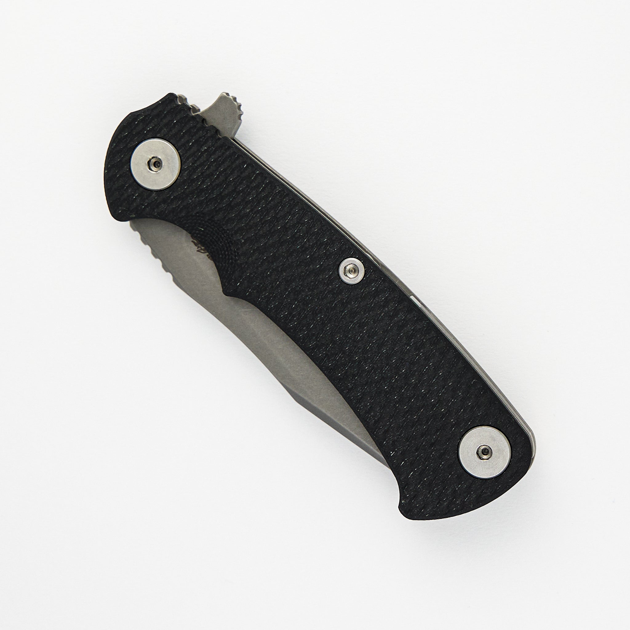 Project X - S45VN - Clip Point - Tri-Way - Working Finish - Black G10
