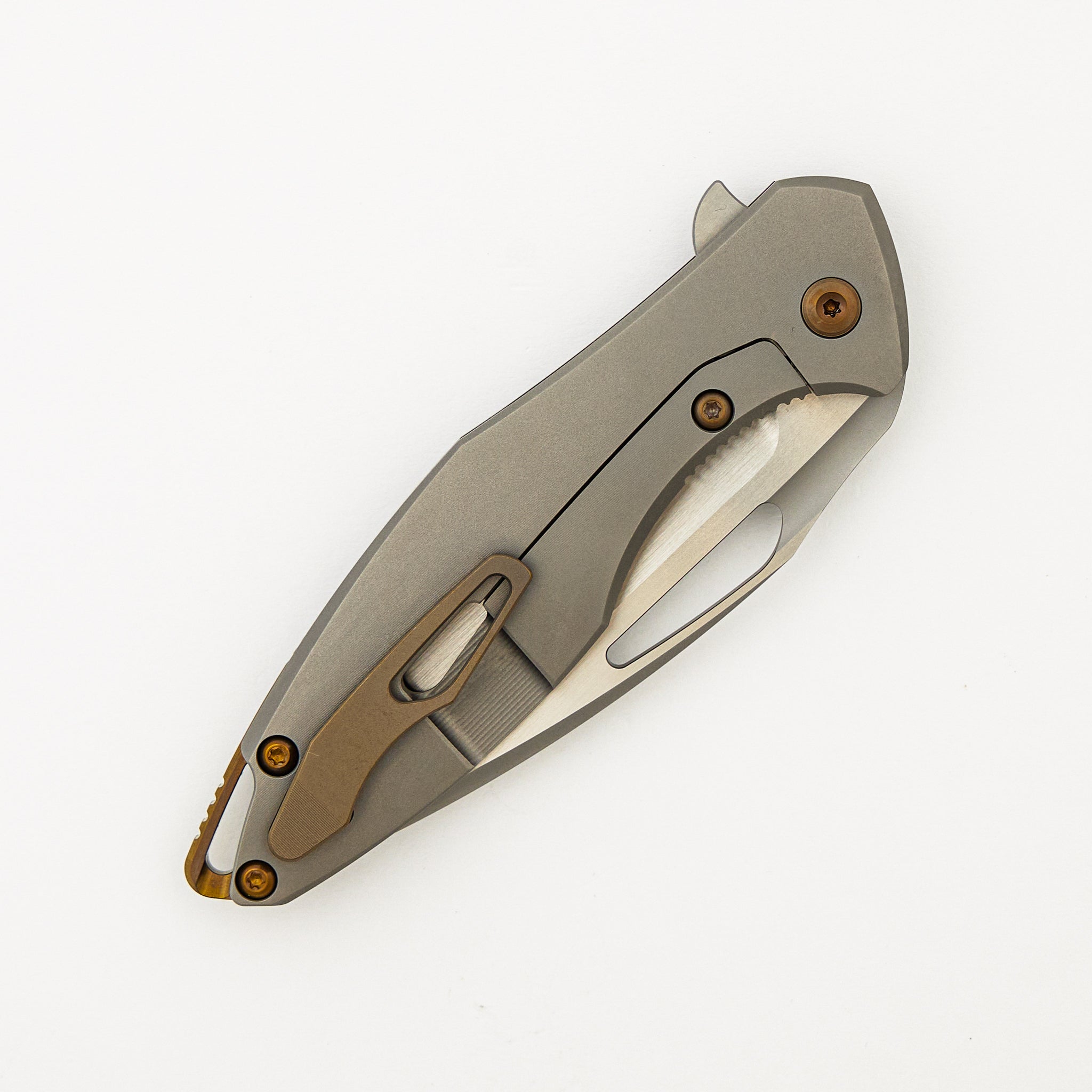 Arius - Gen. 2 - Titanium/Copper Carbon Fiber Handle - CTS-XHP Blade