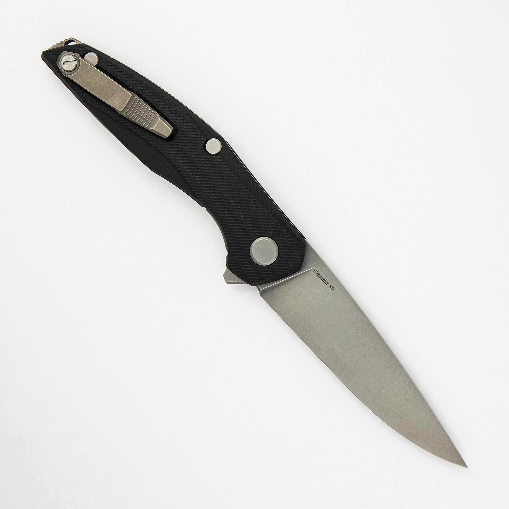 111 - Cronidur 30 Blade - Black G10 Handle - MRBS
