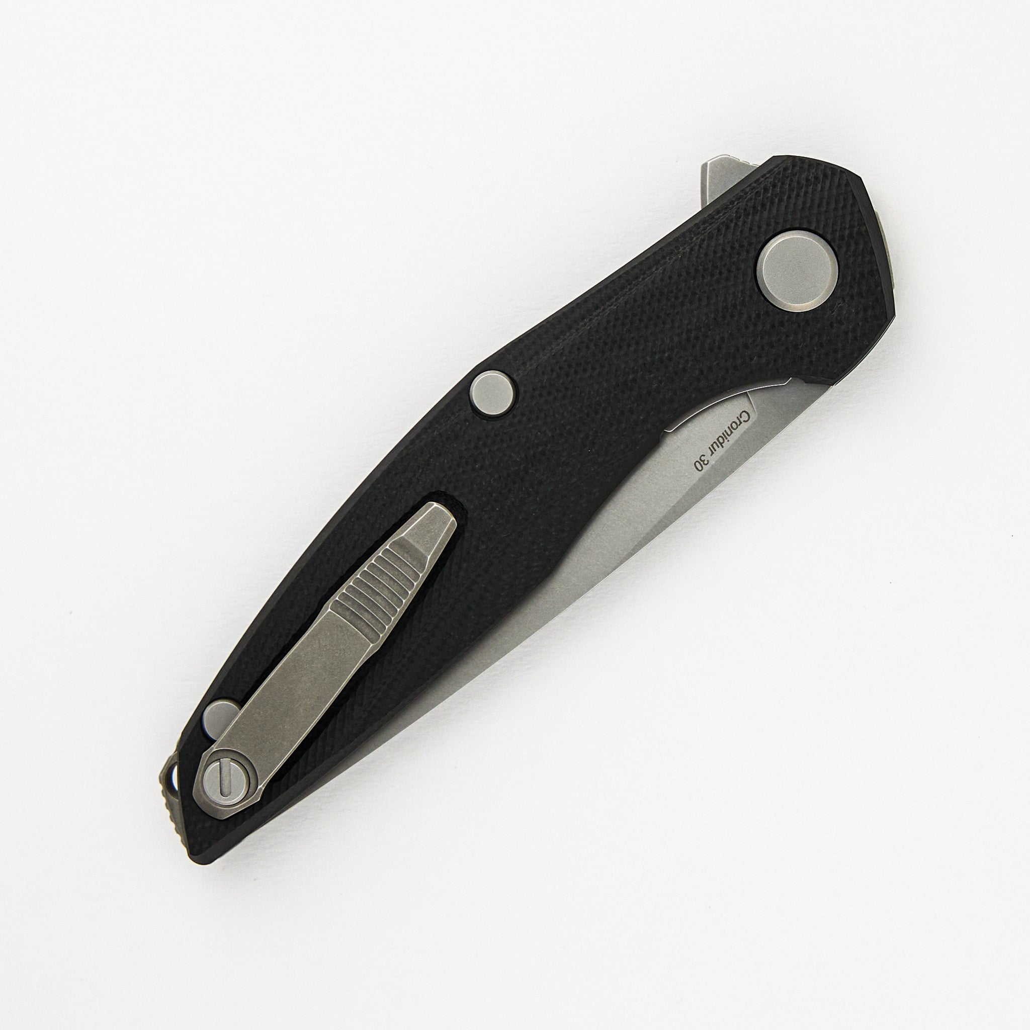 111 - Cronidur 30 Blade - Black G10 Handle - MRBS