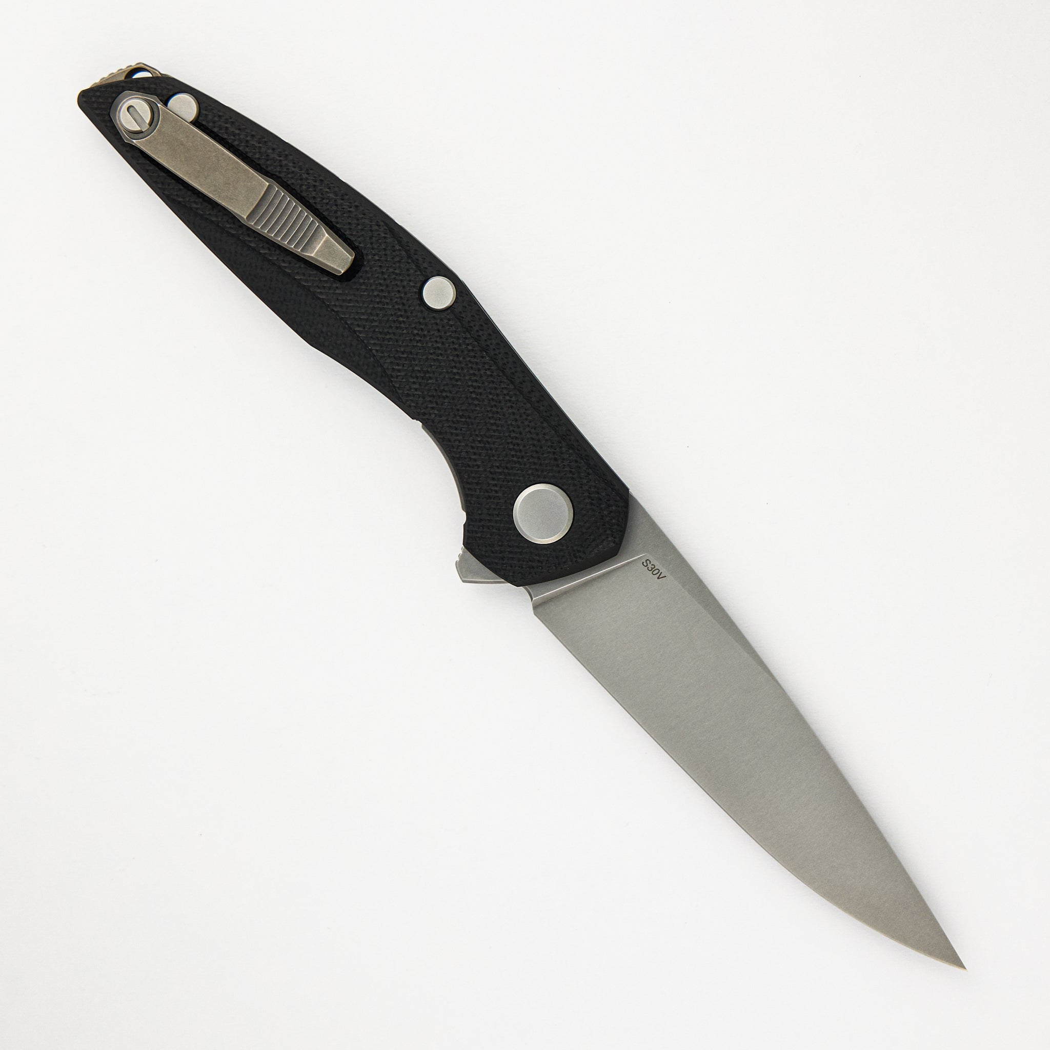 111 - S30V Blade - Black G10 Handle - MRBS