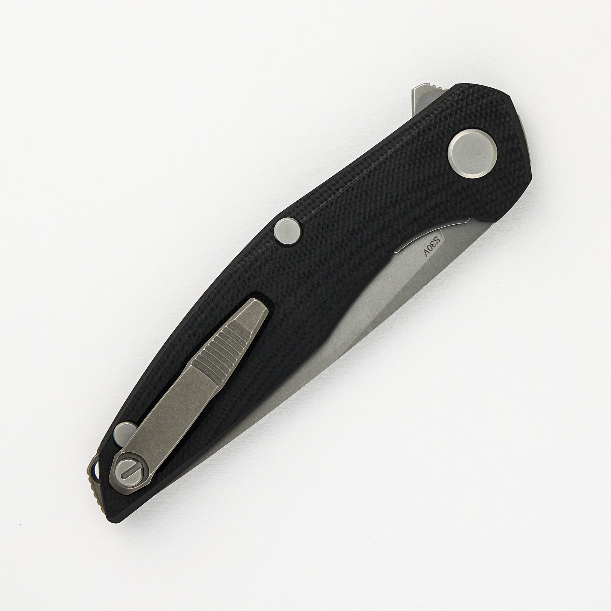 111 - S30V Blade - Black G10 Handle - MRBS