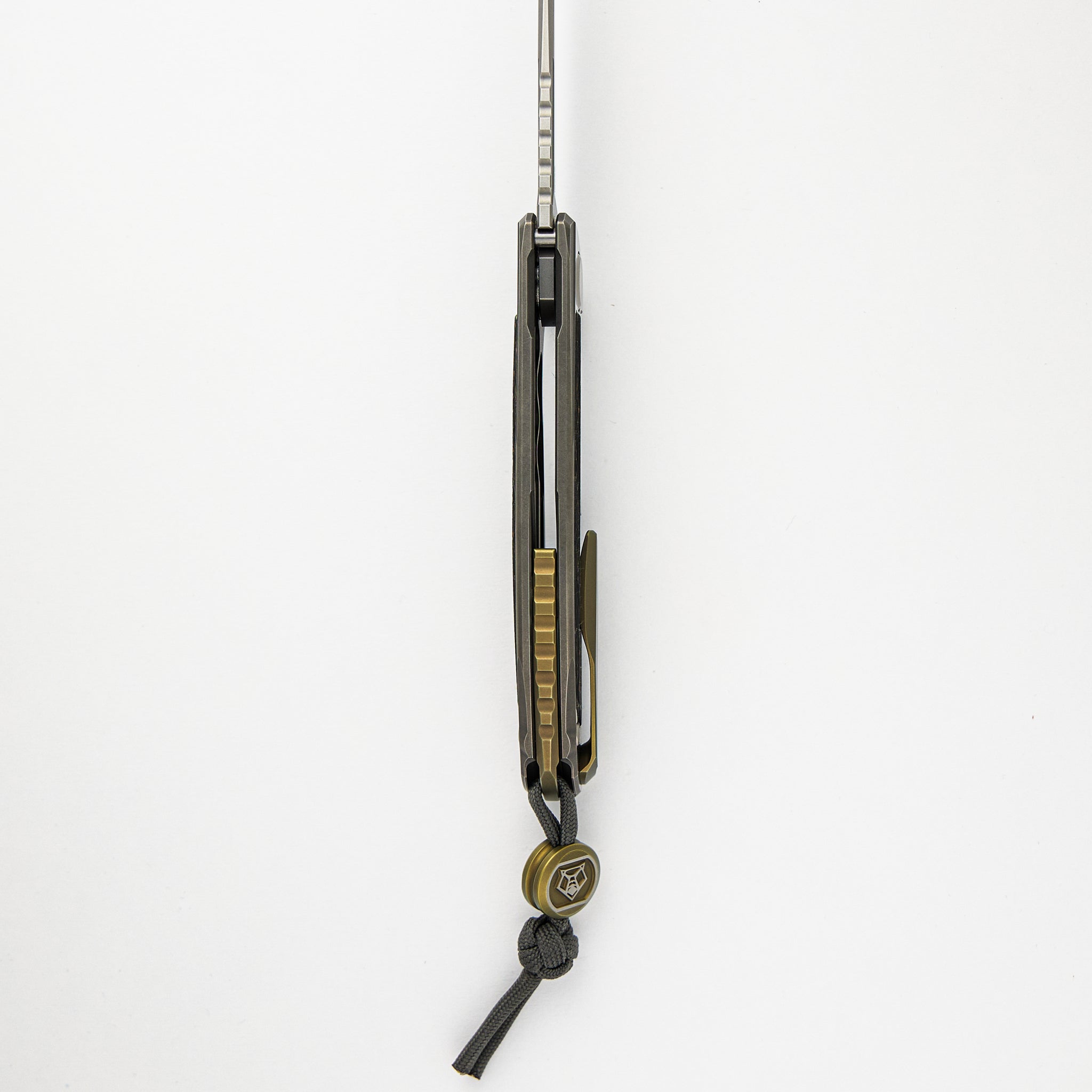 F95NL Gen. 5 - Blade Show Exclusive 2024 - M390 Blade - Titanium Handle - Golden Spark TechnoCarbo Inlays - MRBS - Completed