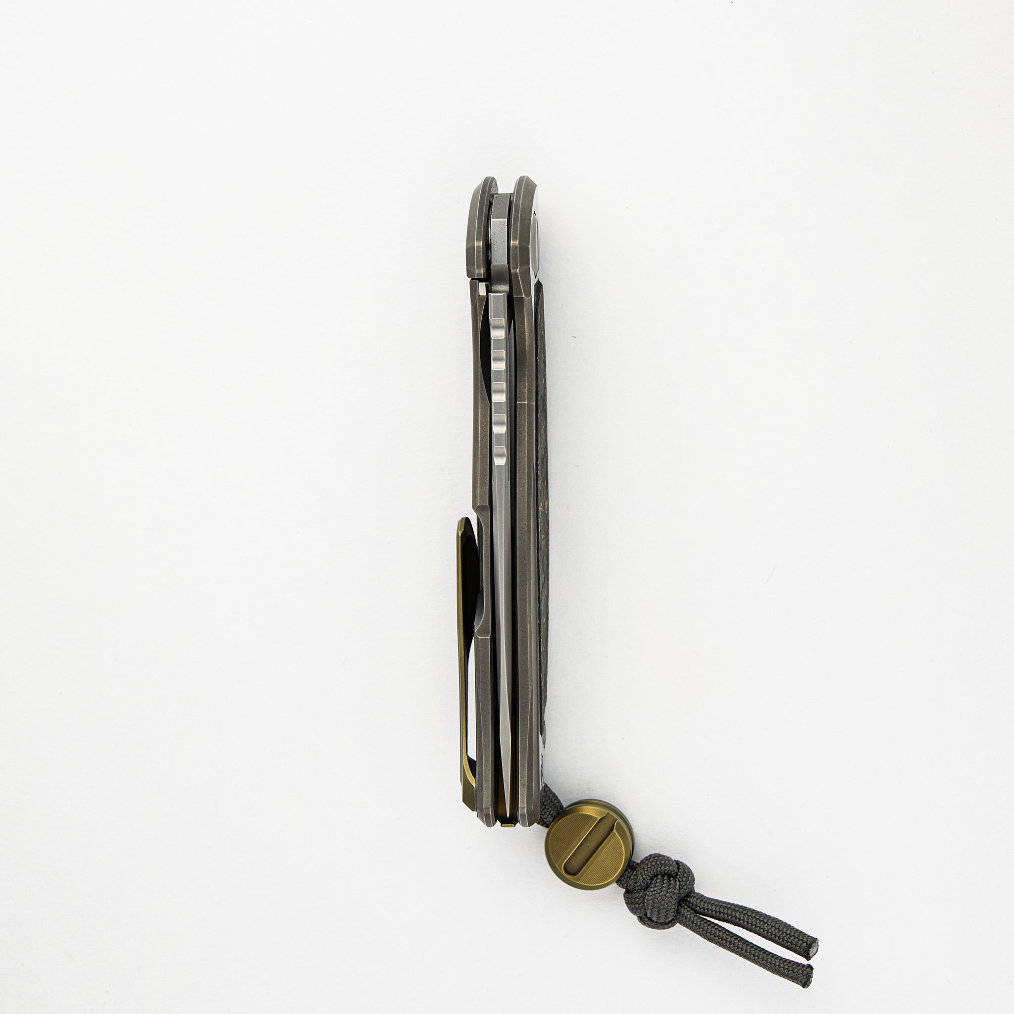 F95NL Gen. 5 - Blade Show Exclusive 2024 - M390 Blade - Titanium Handle - Golden Spark TechnoCarbo Inlays - MRBS - Completed